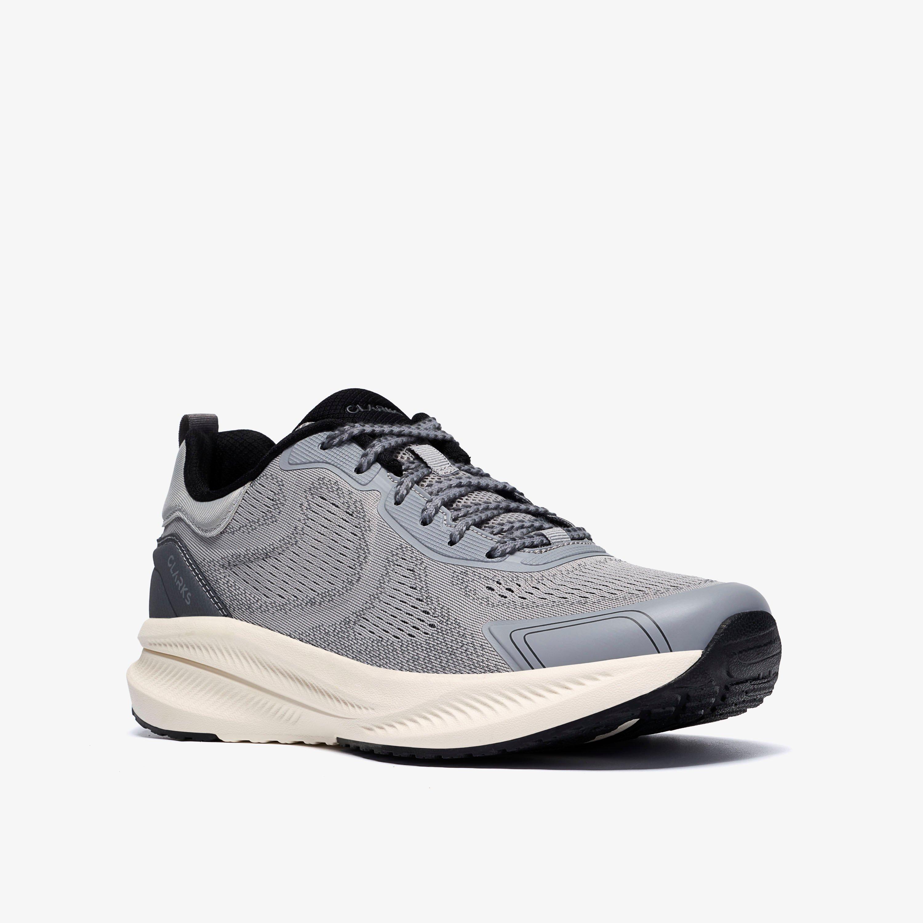 Bolham Lace Grauer Strick Sneakers Schnürschuhe, view 4 of 6