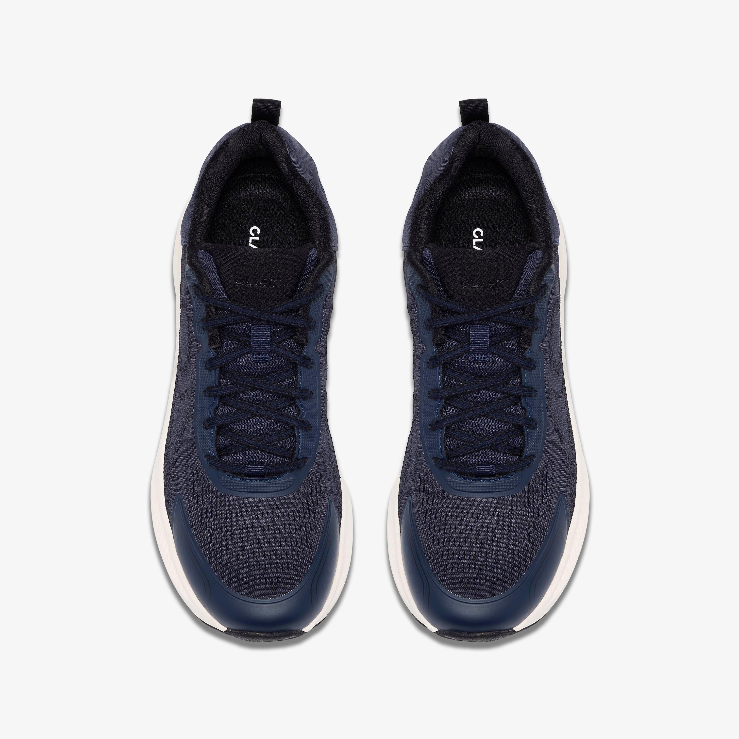 Bolham Lace Marineblauer Strick Sneakers Schnürschuhe, view 6 of 6
