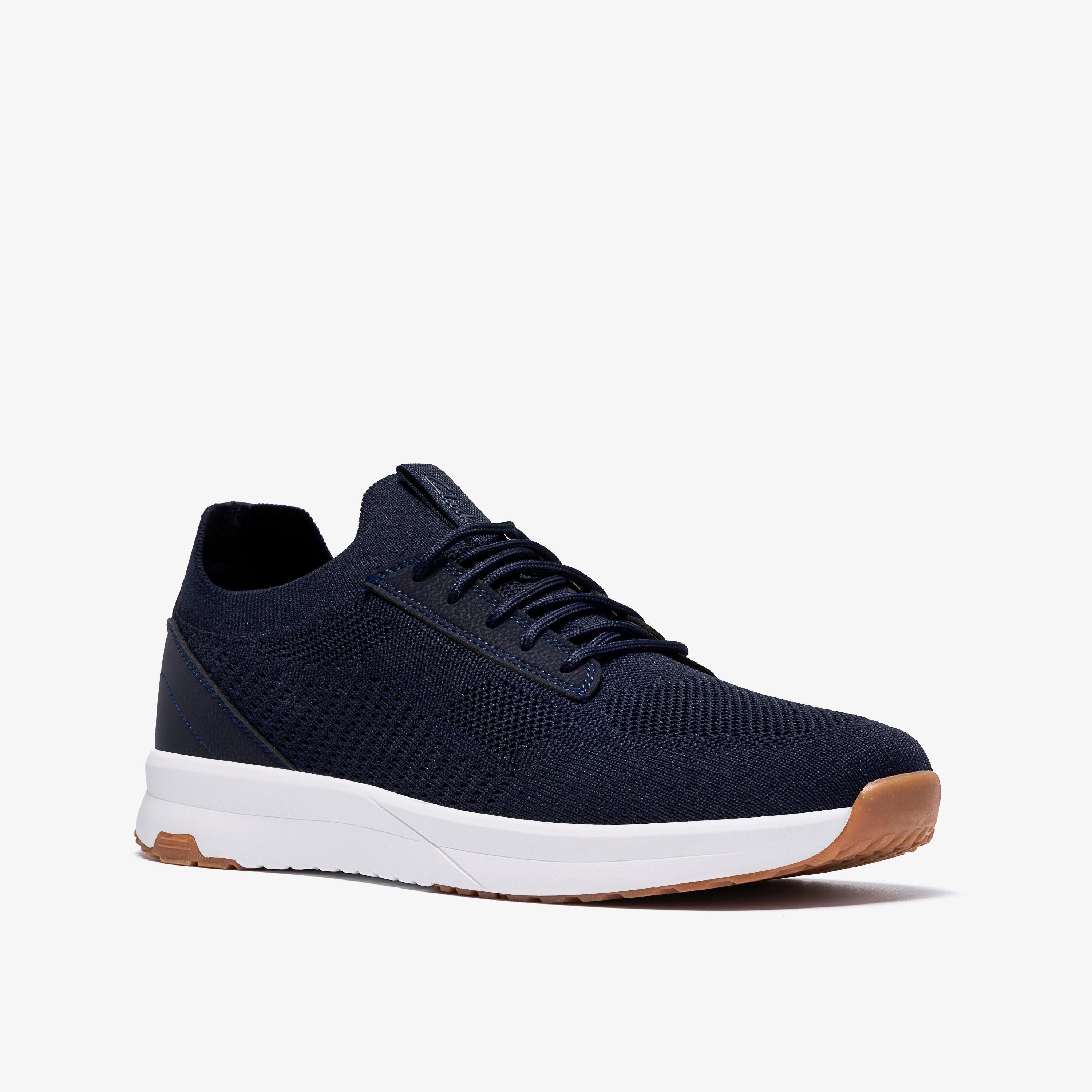 Cellan Lace Navy Trainers, view 4 of 6