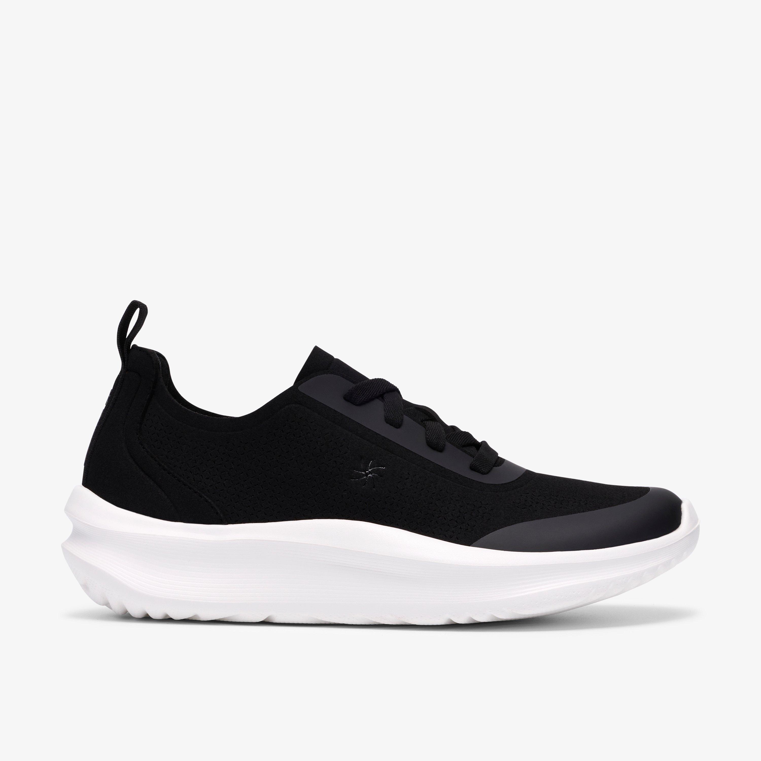 Solevana Ria Black Trainers Lace Up, view 1 of 6