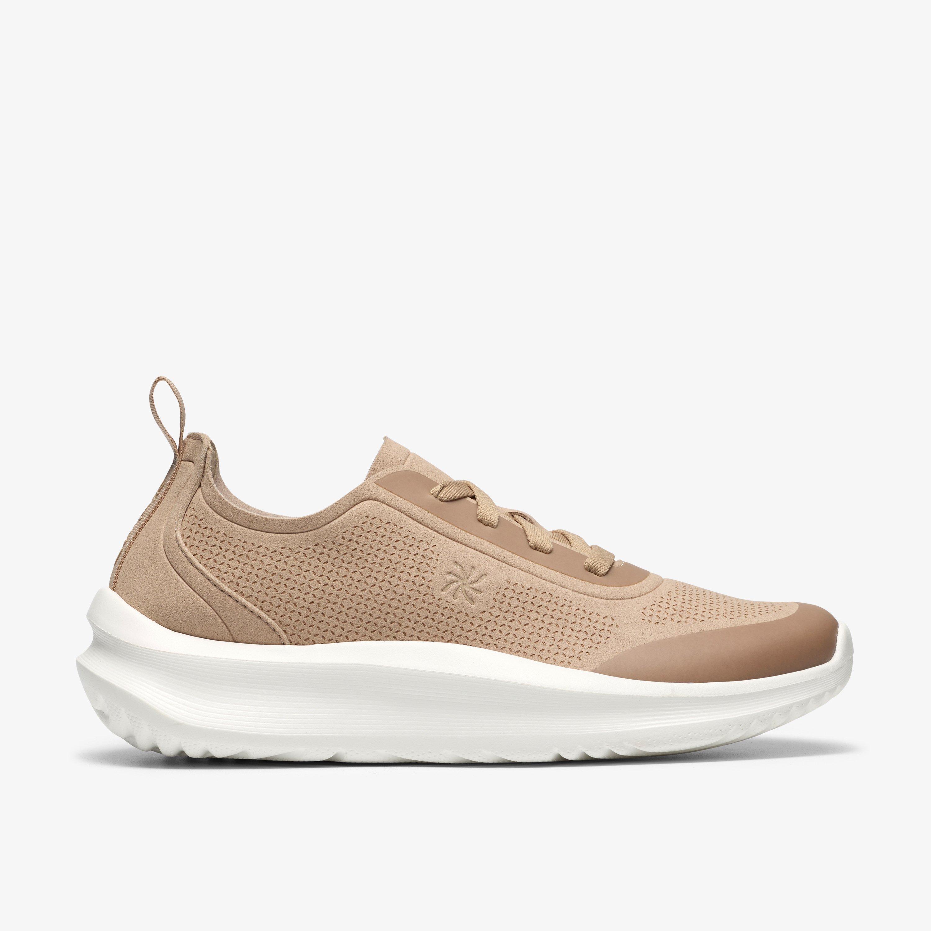 Solevana Ria Sand Trainers Lace Up, view 1 of 6
