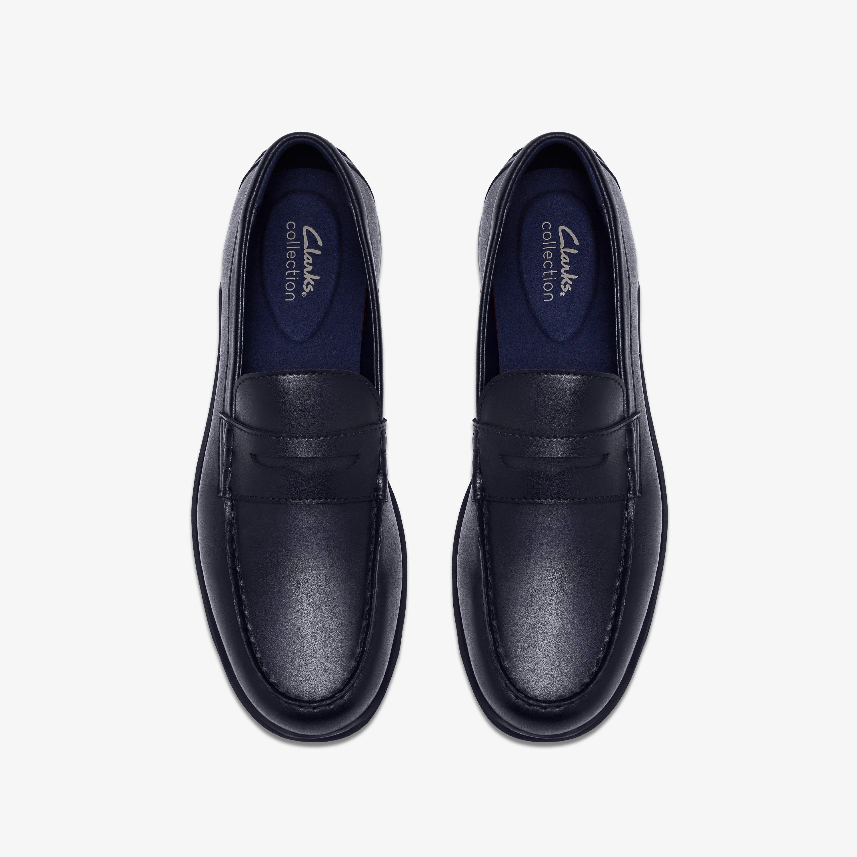Linton Easy Navy Leather Loafers Slip Ons, view 6 of 6