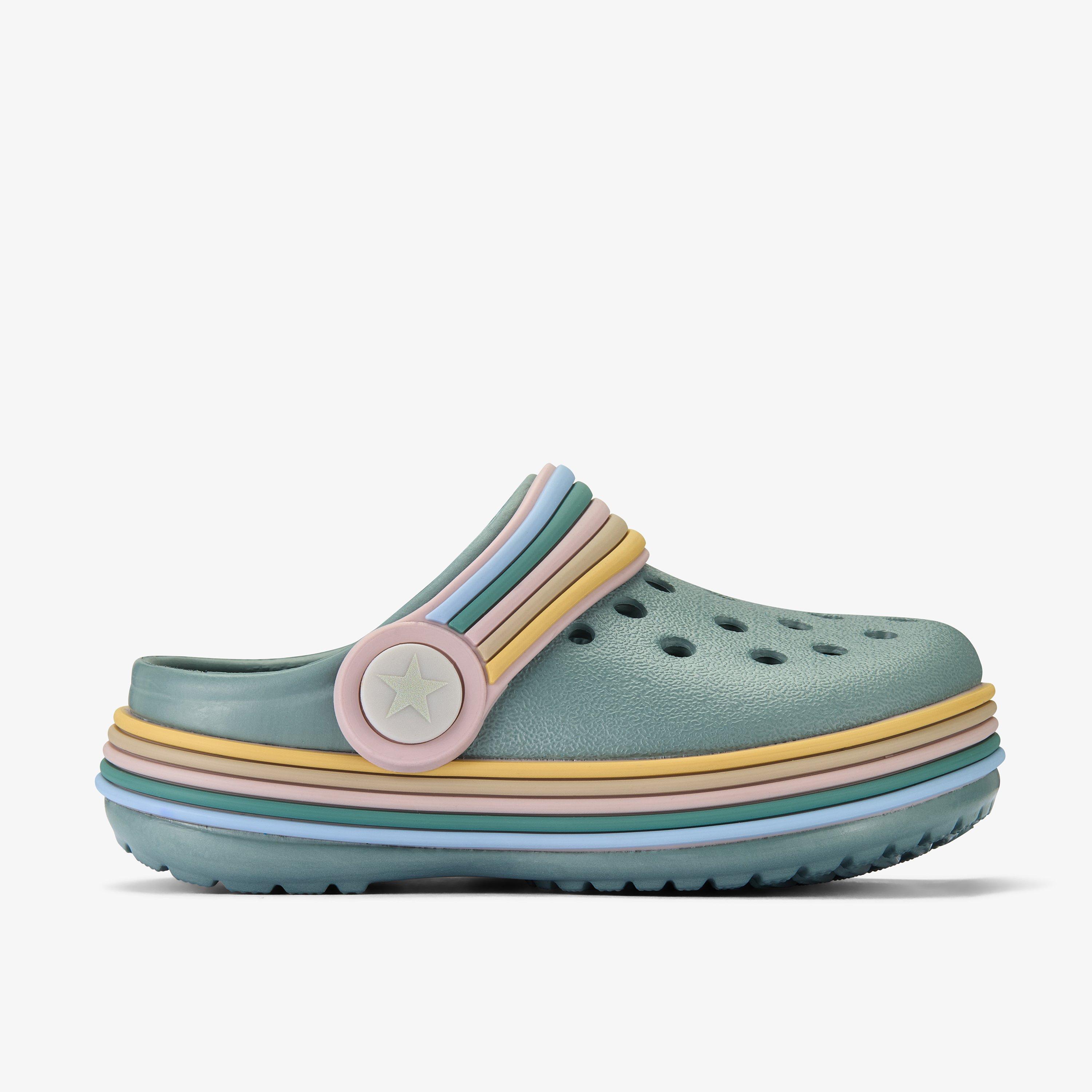 Quinn Pop Toddler Green Combination Flat Sandals, view 1 of 6
