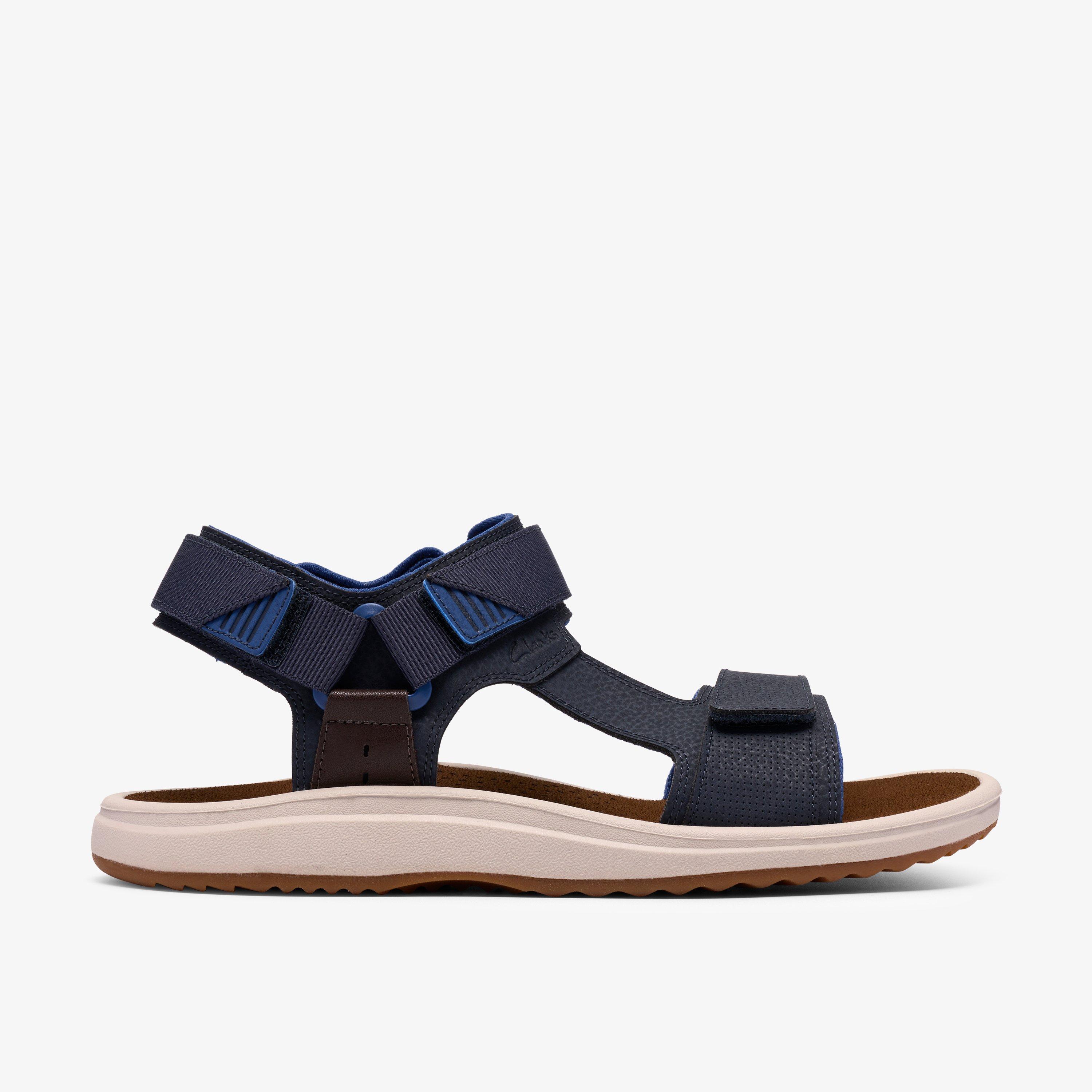 Breeze Trail Navy Flat Sandals, view 1 of 6