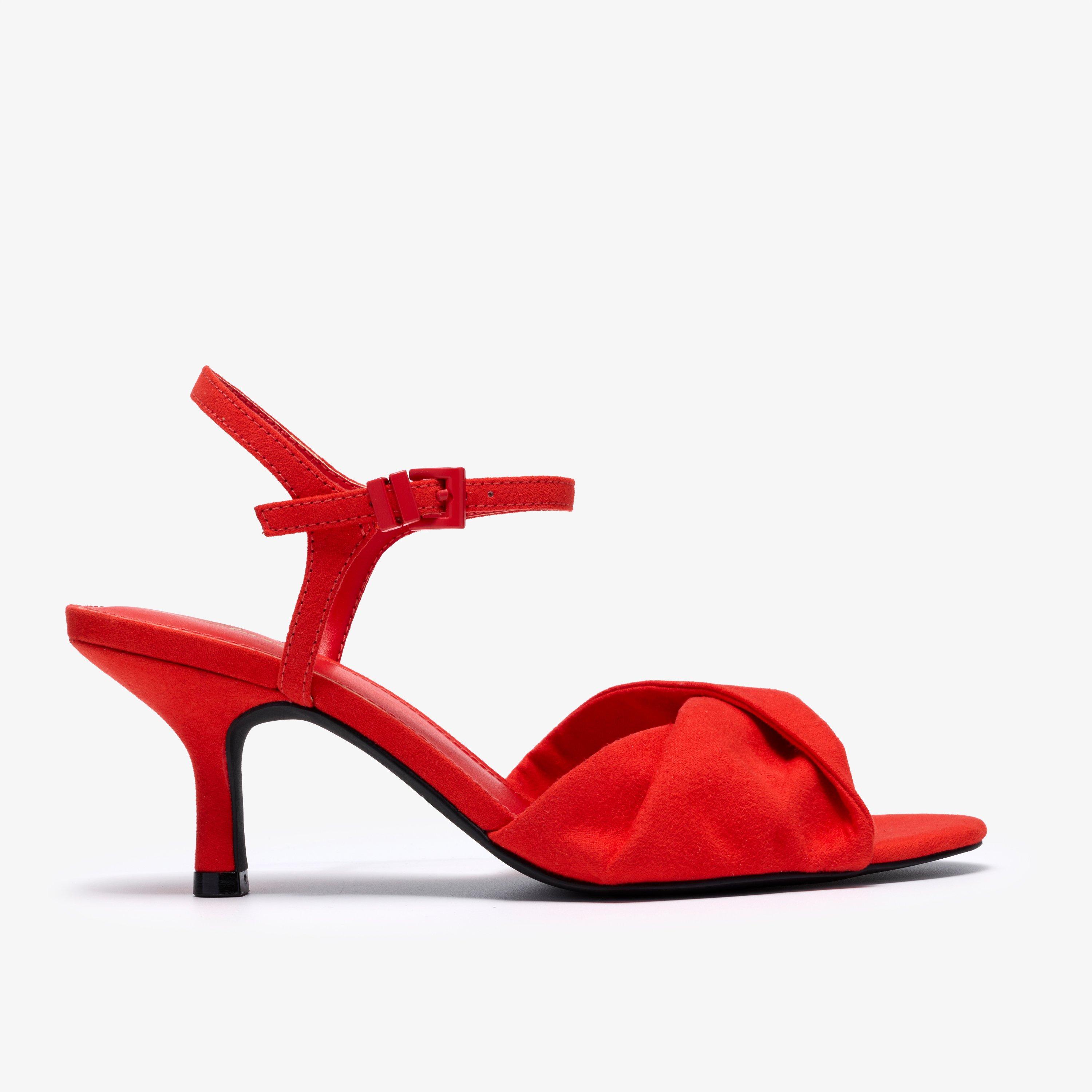 Chara Soft Red Heeled Sandals, view 1 of 6