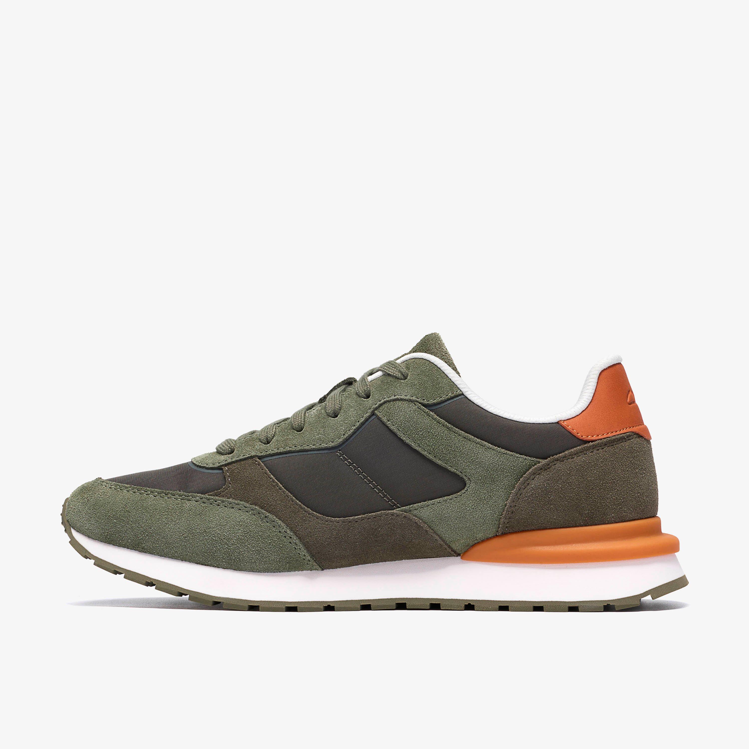 Franco Run Olive Combination Trainers, view 2 of 6