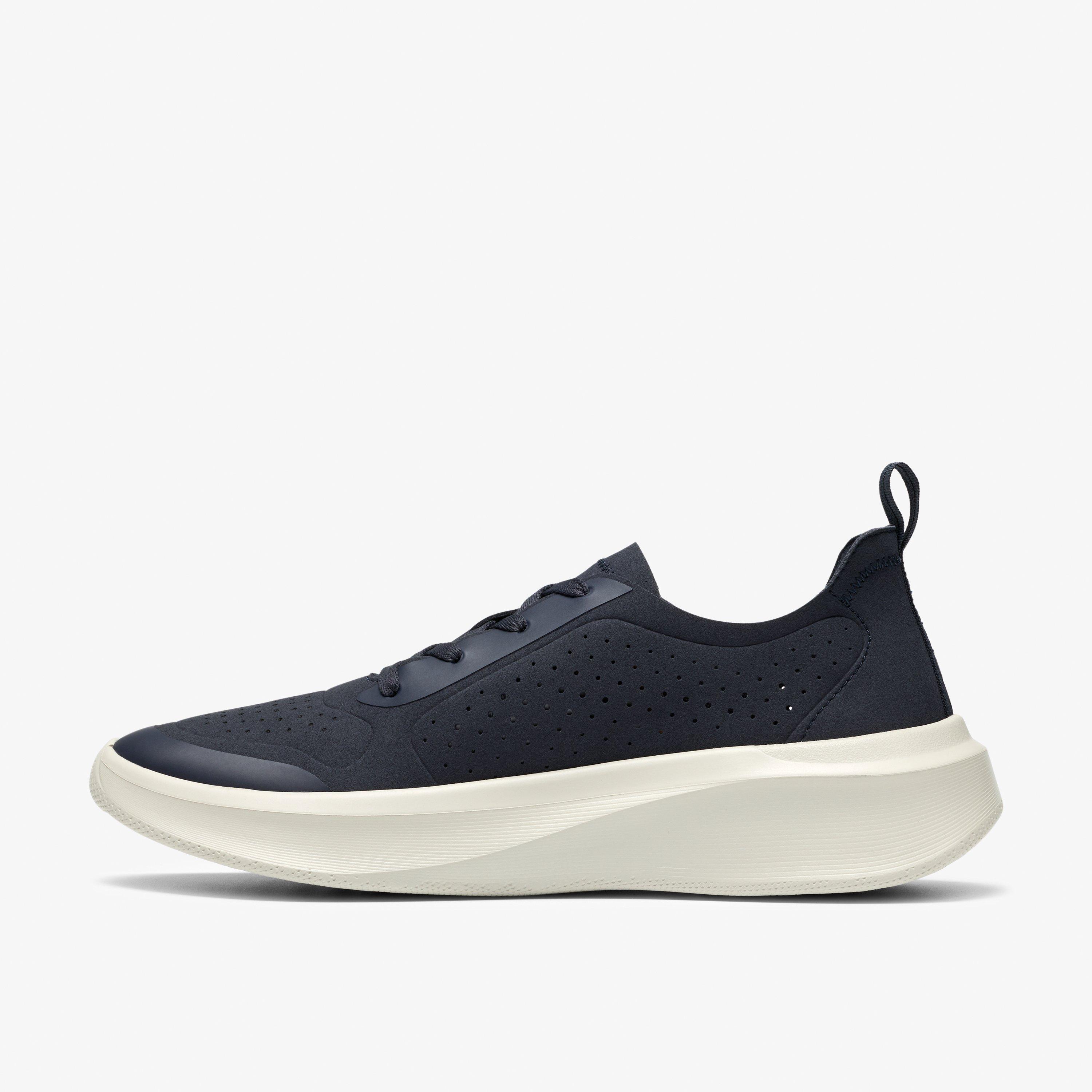 Solevana Tie Navy Trainers, view 2 of 6