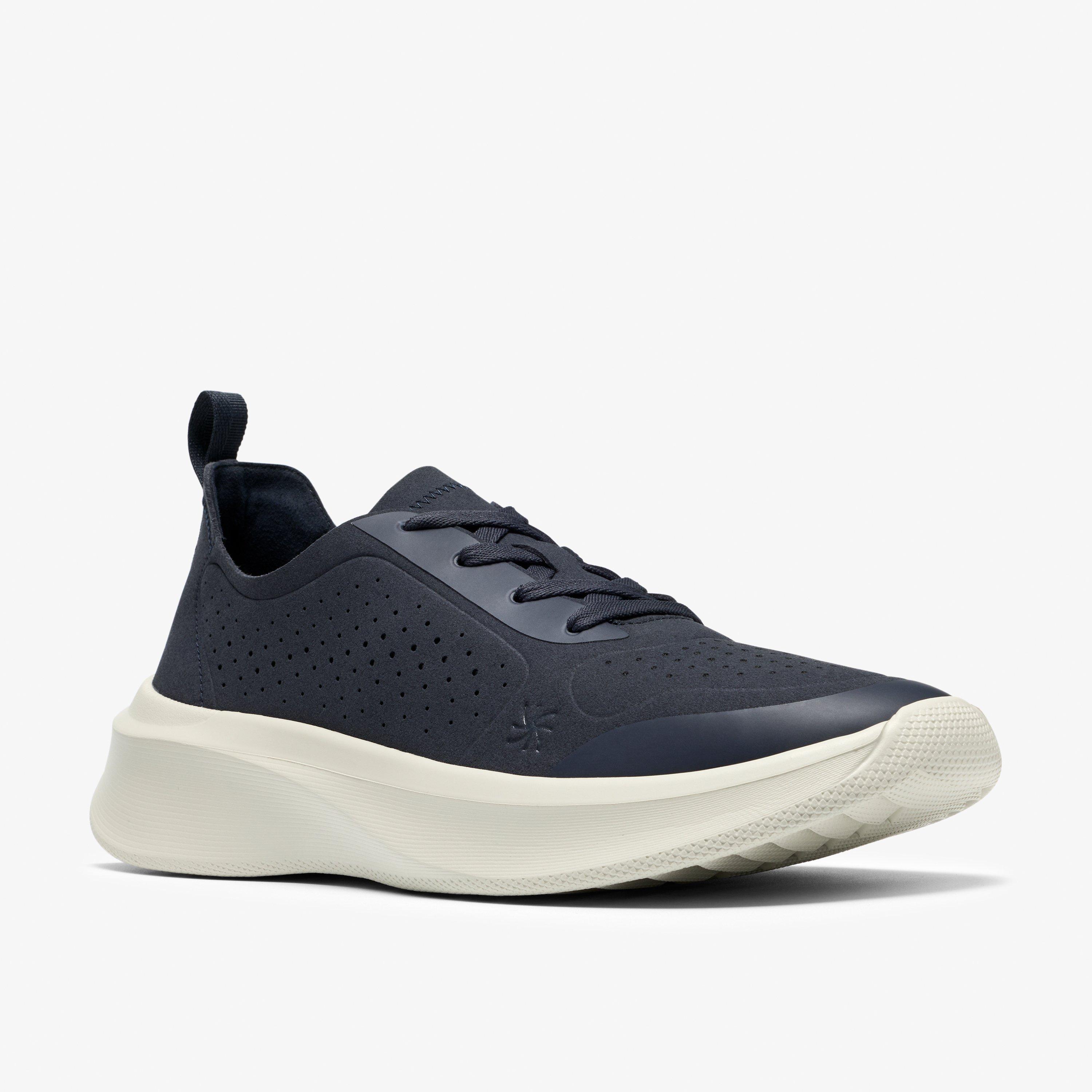 Solevana Tie Navy Trainers, view 4 of 6