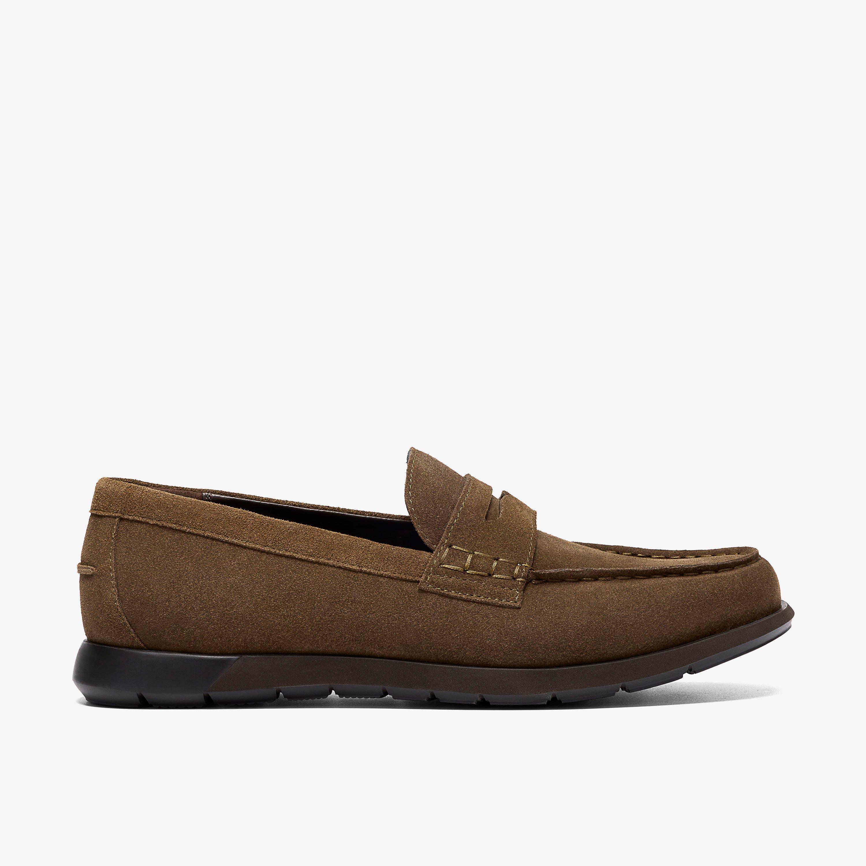 Linton Easy Olive Suede Loafers, view 1 of 6