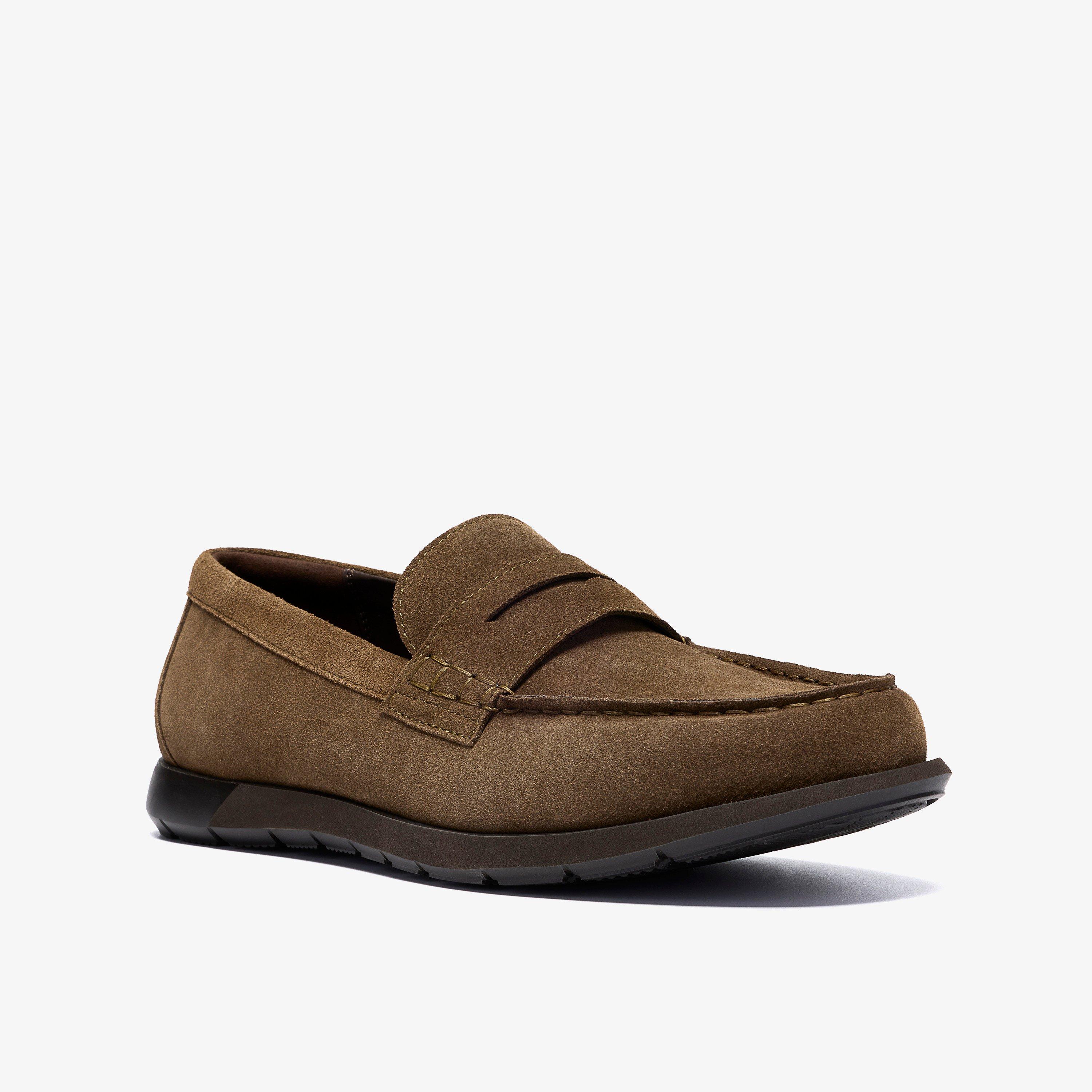 Linton Easy Olive Suede Loafers, view 4 of 6