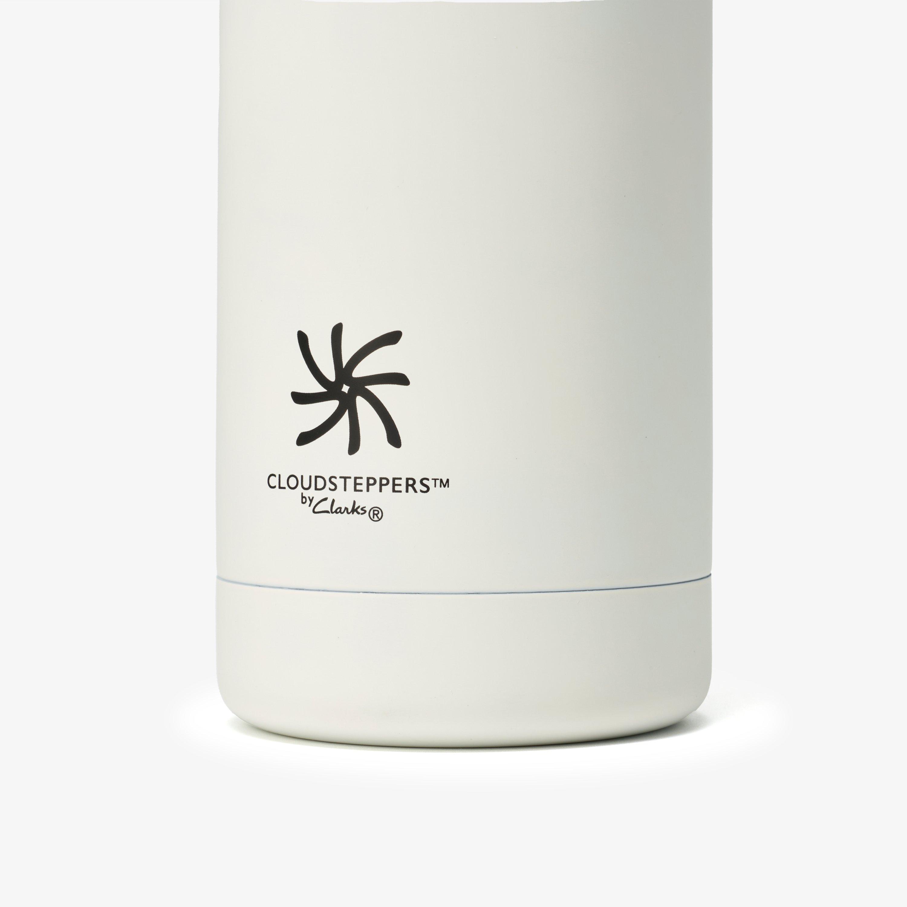 Cloudsteppers Water Bottle 25.4oz  — White