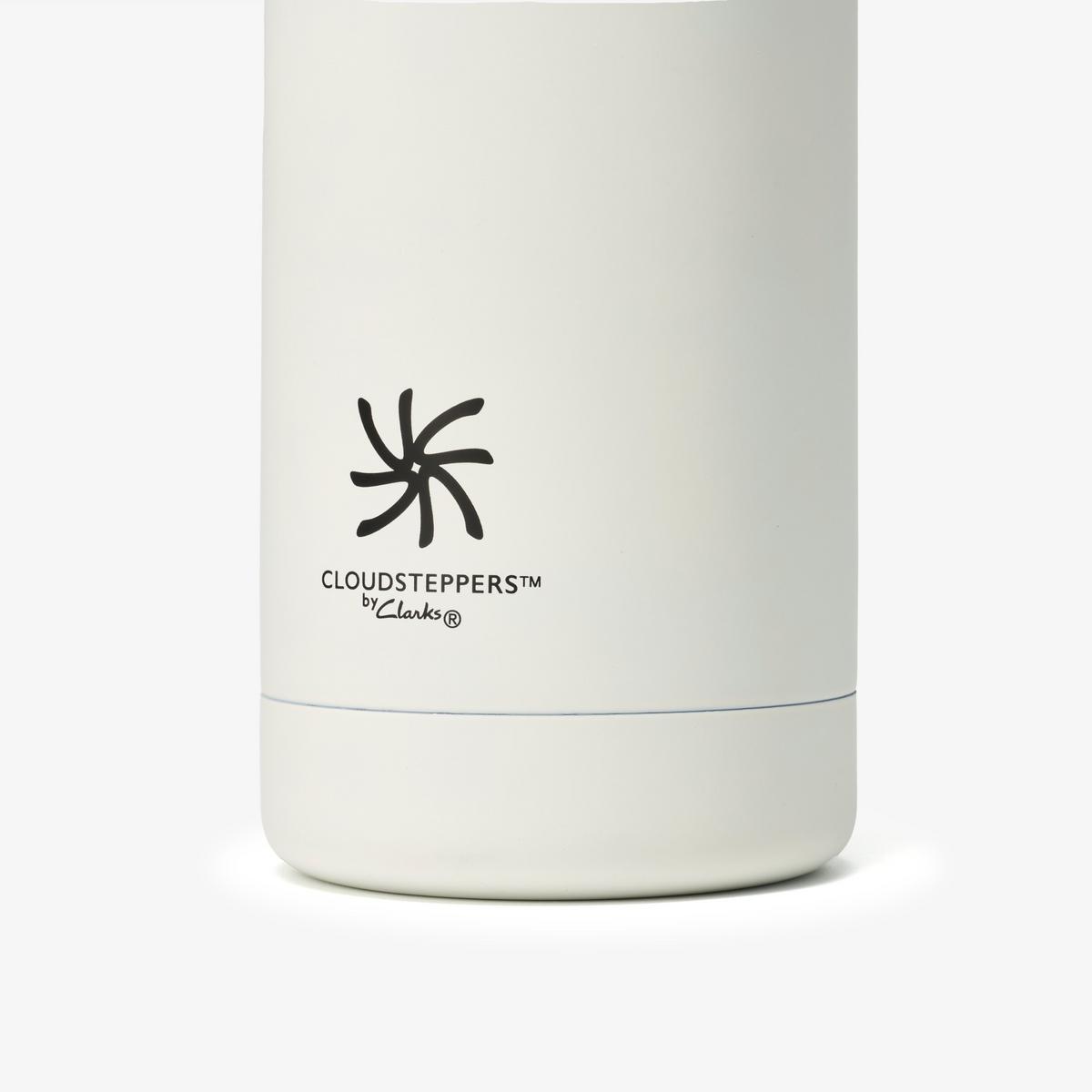 Cloudsteppers Water Bottle 25.4oz  — White