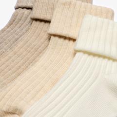 Socks 4 Pack Multicolour 1-2 Years — Beige 2