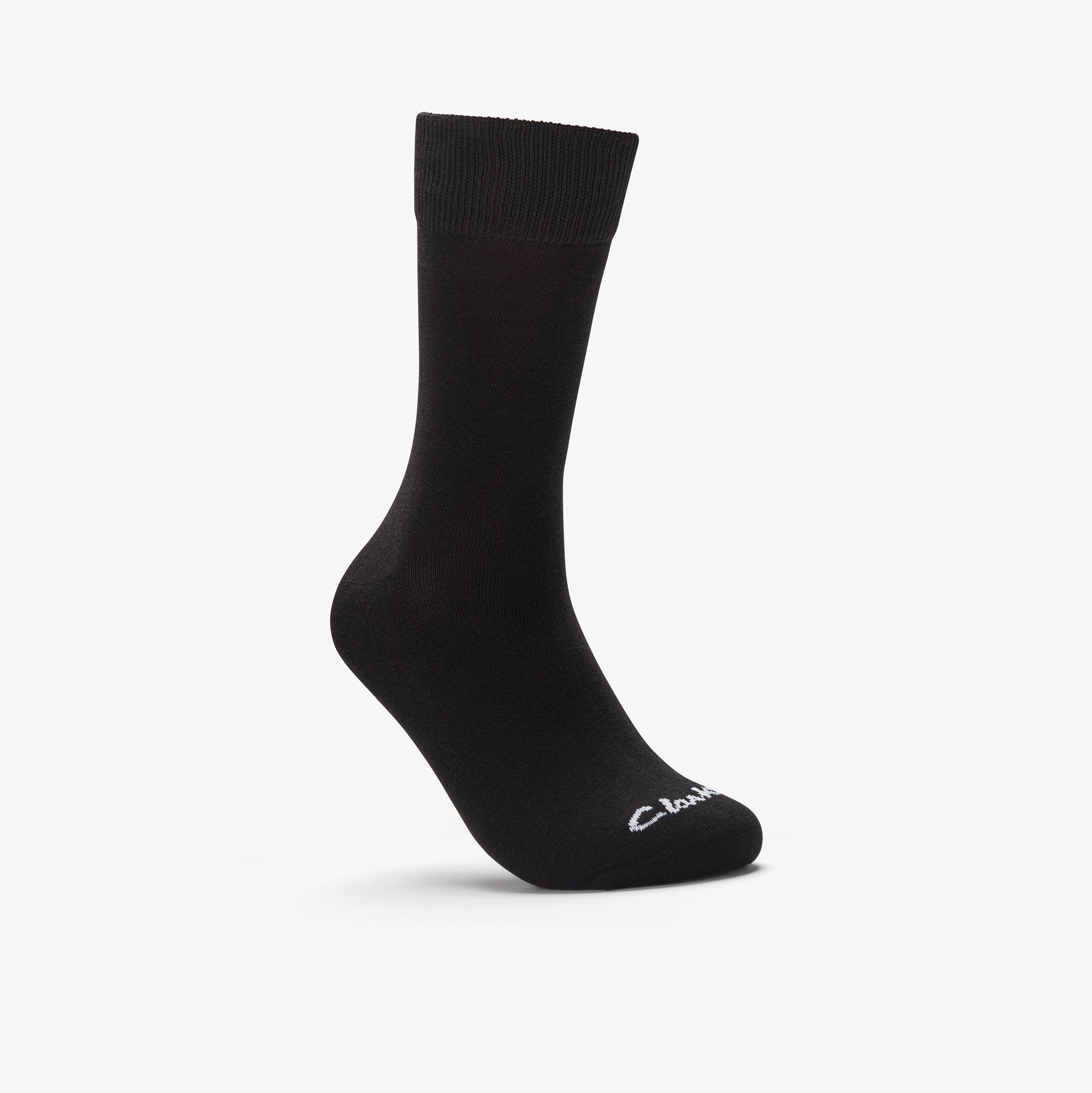 3 Pack Socks Size 6-11 Black — Black