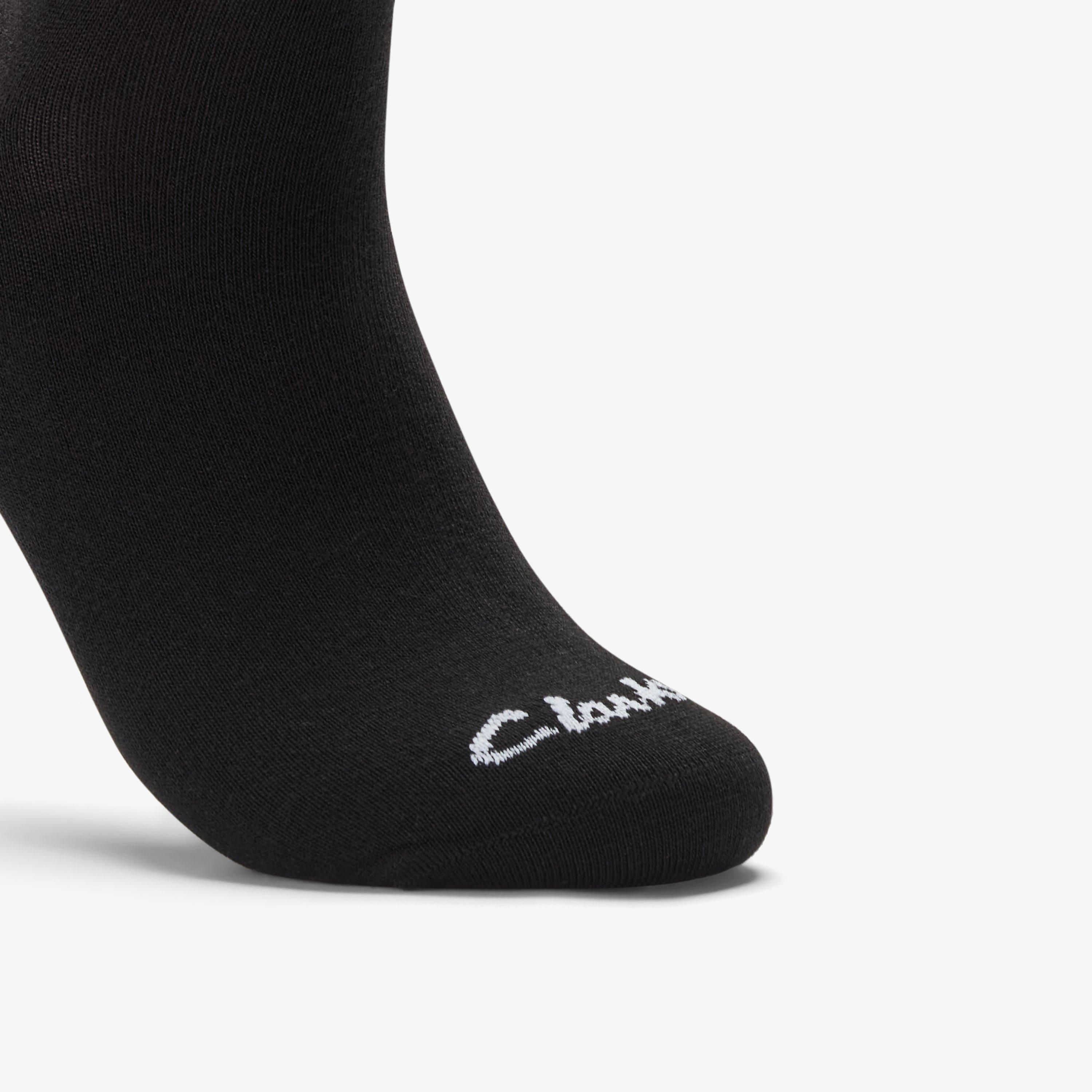 3 Pack Socks Size 6-11 Black — Black