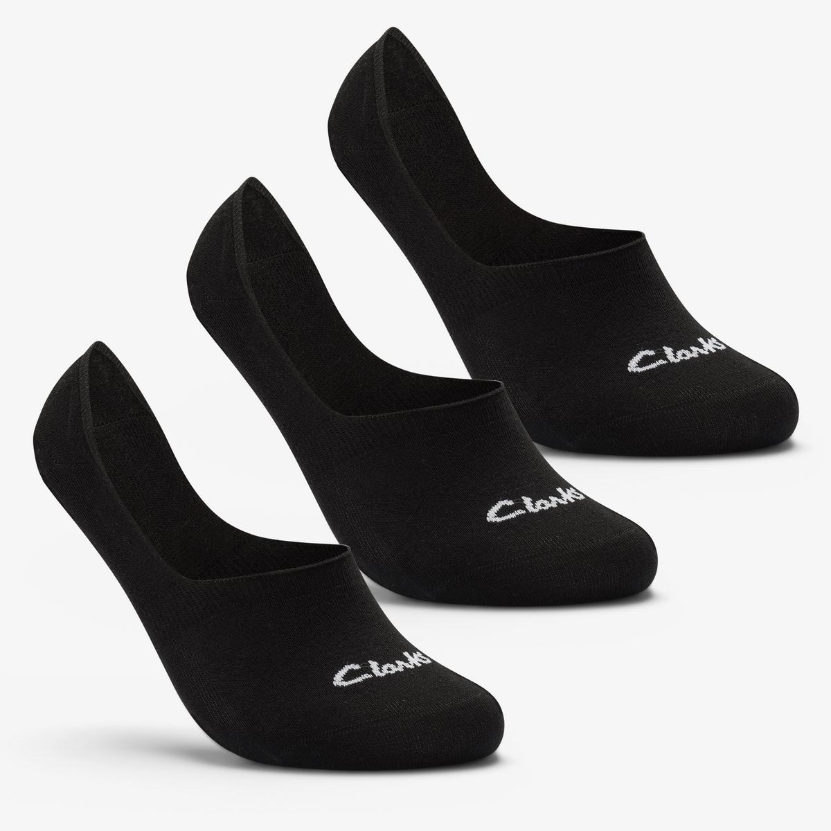Sock Liners 3 Pack Size 6-11 Black — Black