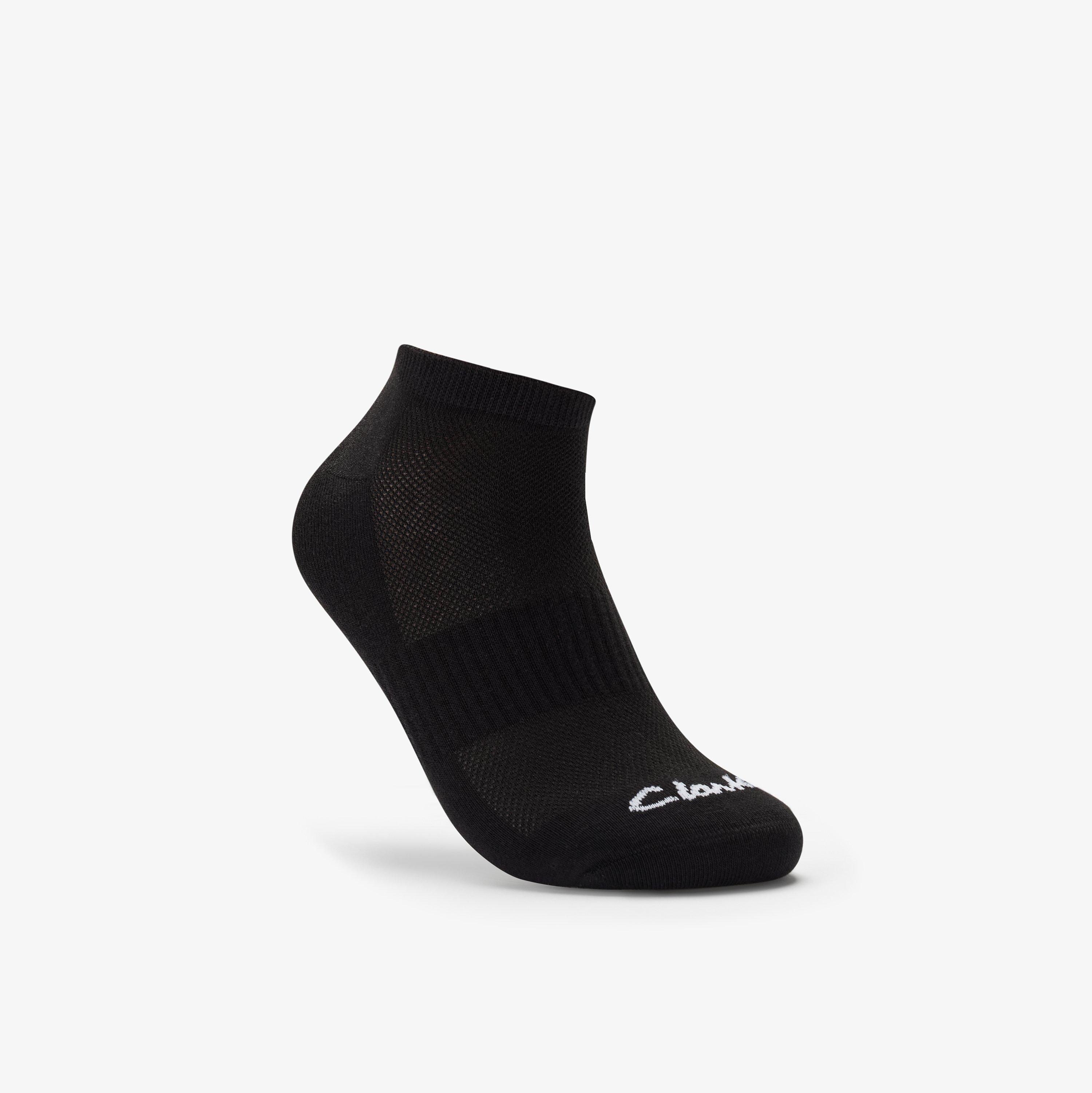 Ankle Socks 3 Pack Size 6-11 Black — Black
