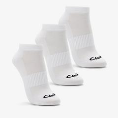 Ankle Socks 3 Pack Size 6-11 Black — White 1