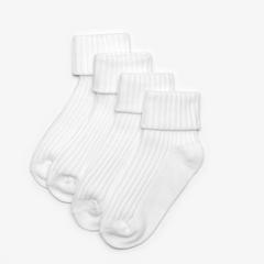 Socks 4 Pack Multicolour 1-2 Years — White 1