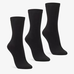 3 Pack Socks Size 2-8 Black — Black 1