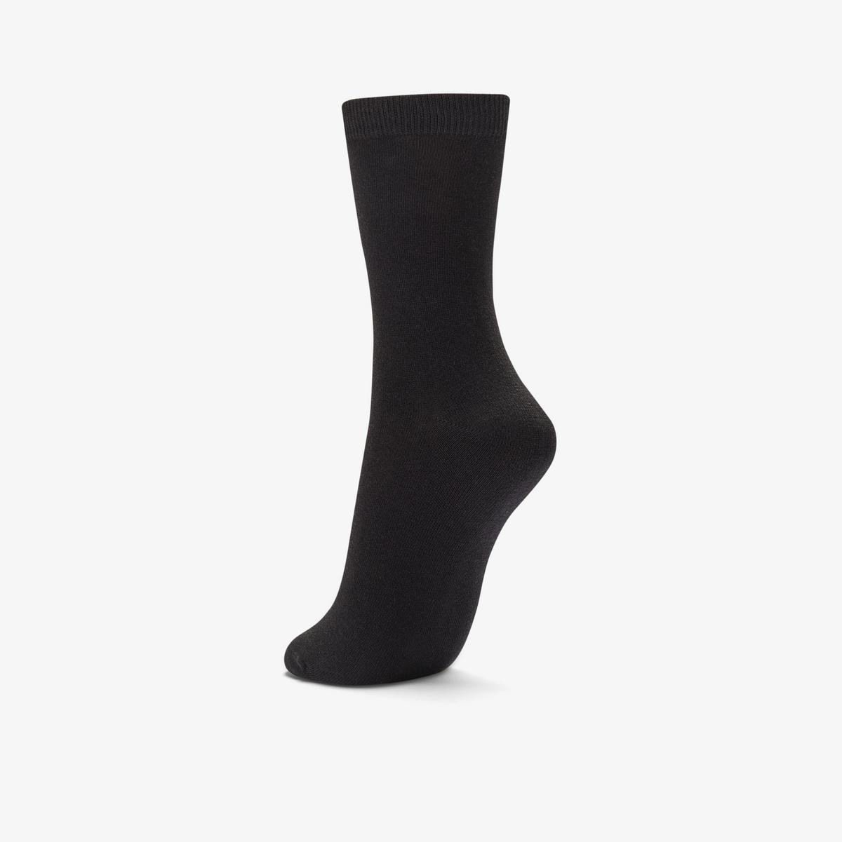 3 Pack Socks Size 2-8 Black — Black