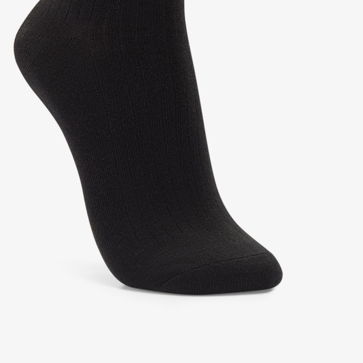 3 Pack Socks Size 2-8 Black — Black