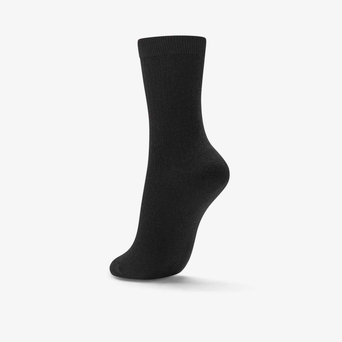 3 Pack Socks Size 2-8 Black — Black