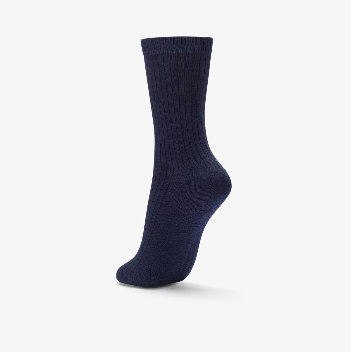 3 Pack Socks Size 2-8 Black — Black