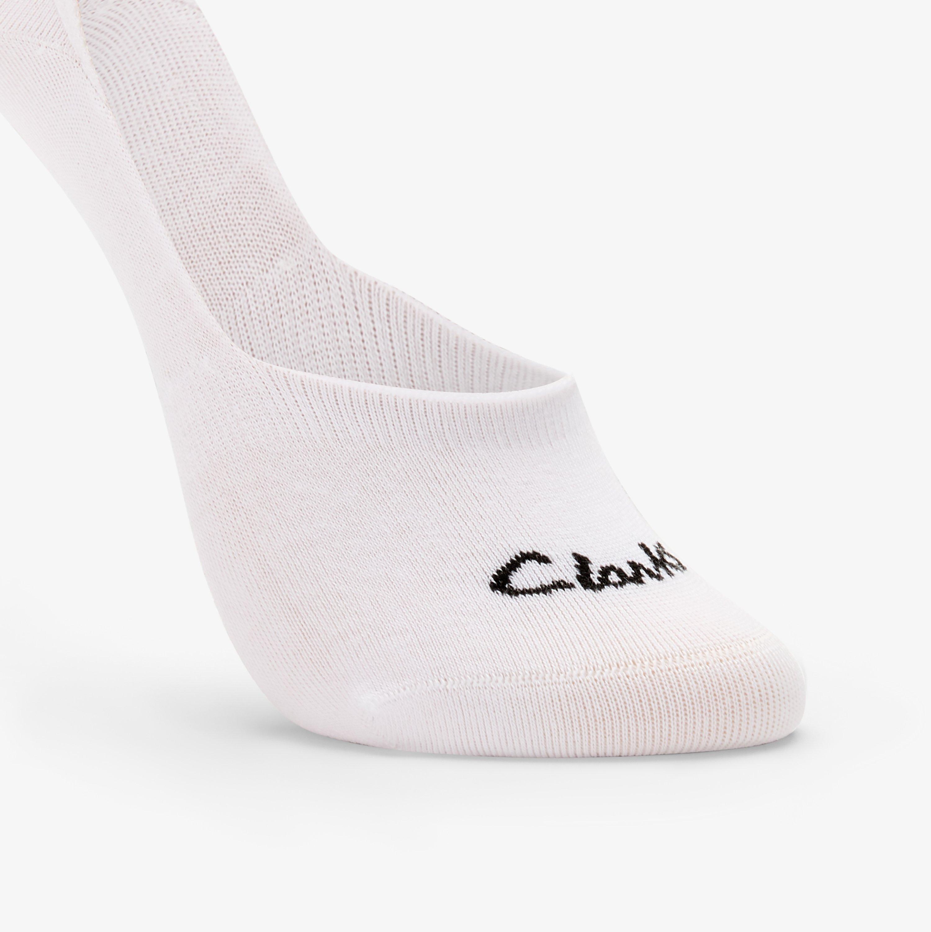 Sock Liners 3 Pack Size 2-8 Black — White