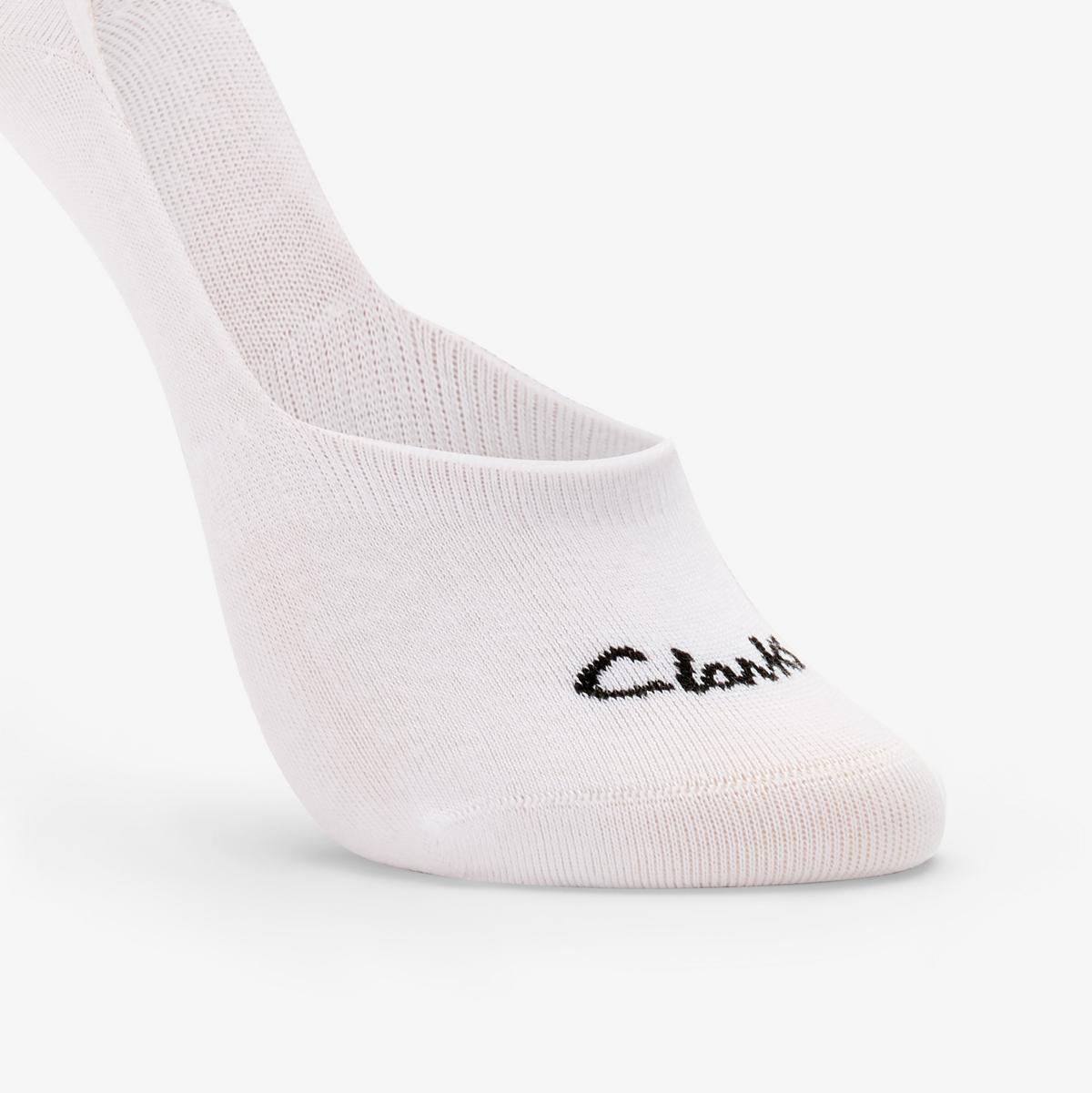 Sock Liners 3 Pack Size 2-8 Black — White