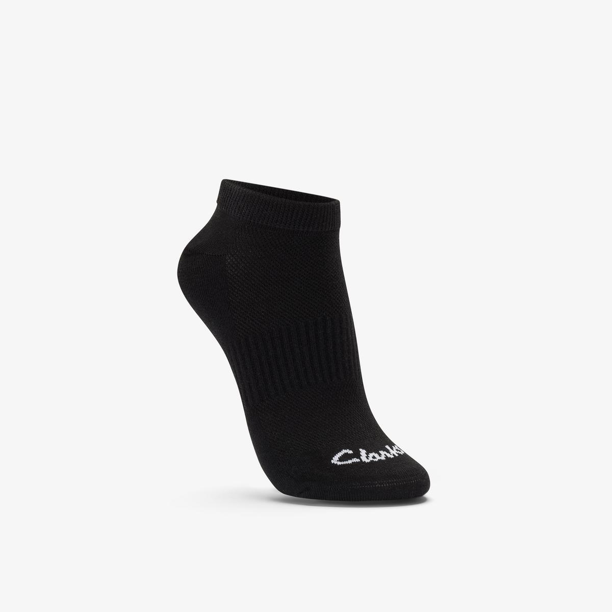 Ankle Socks 3 Pack Size 2-8 Black — Black