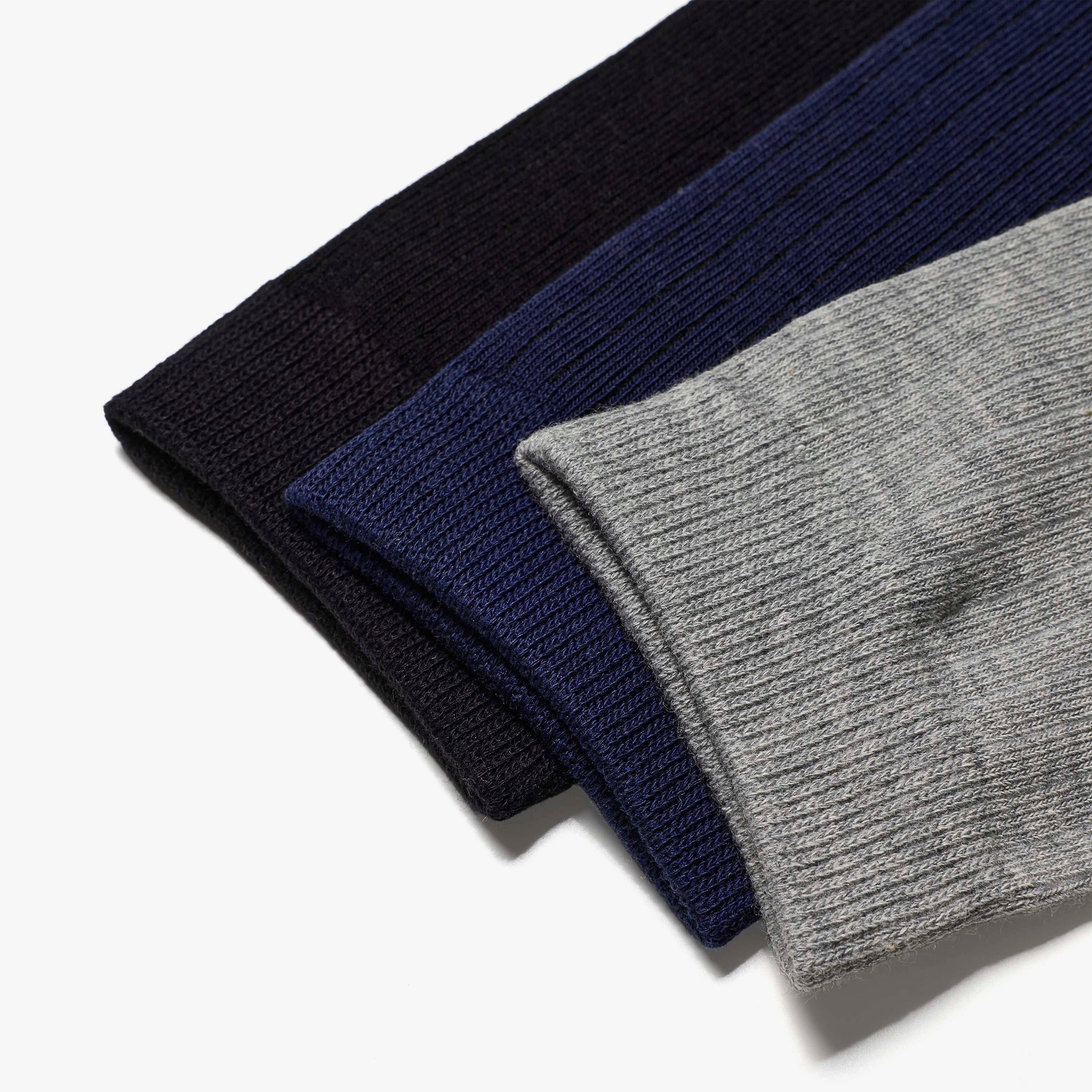 3 Pack Crew Socks  — Black