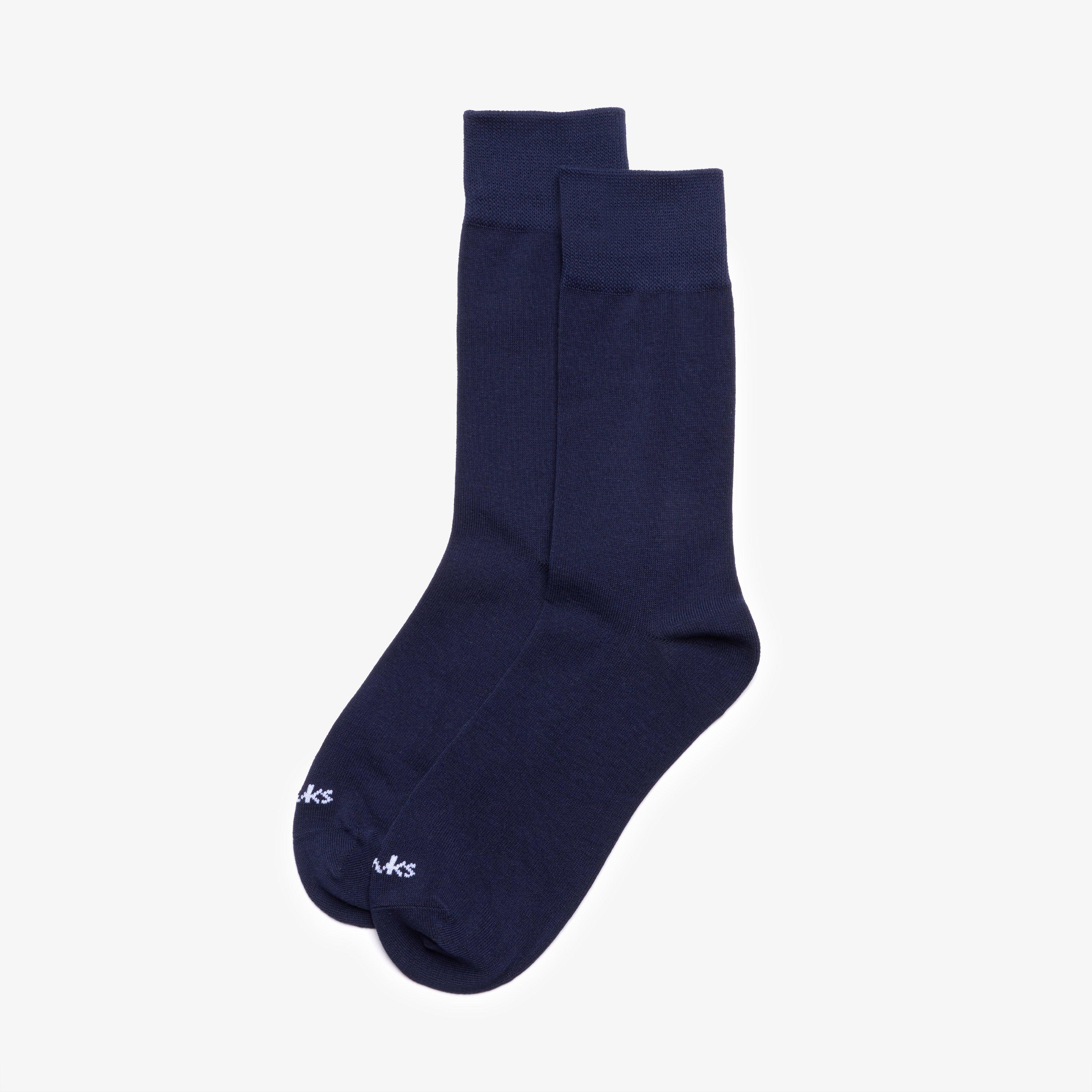 eCrew Navy Socks, view 1 of 2