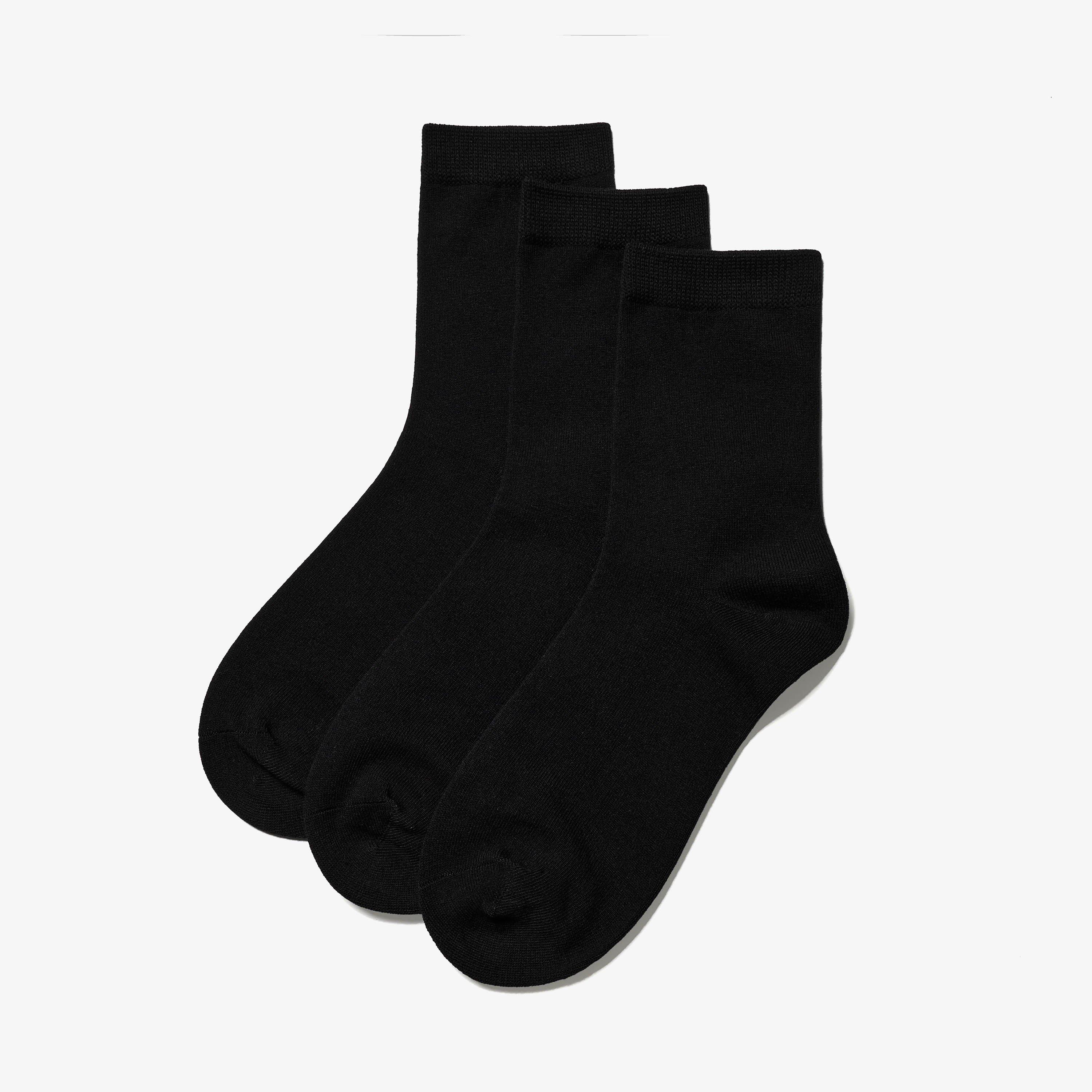 3 Pack Crew Sock Black Socks, view 1 of 2