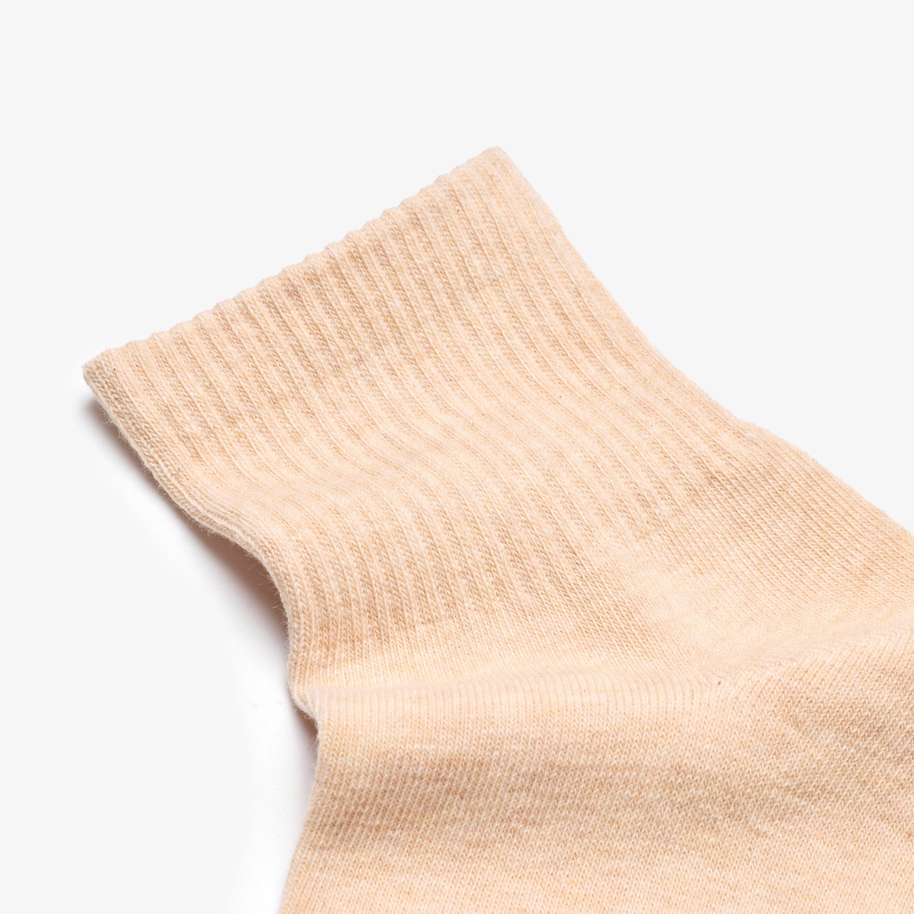 3 Pack Crew Sock — Brown