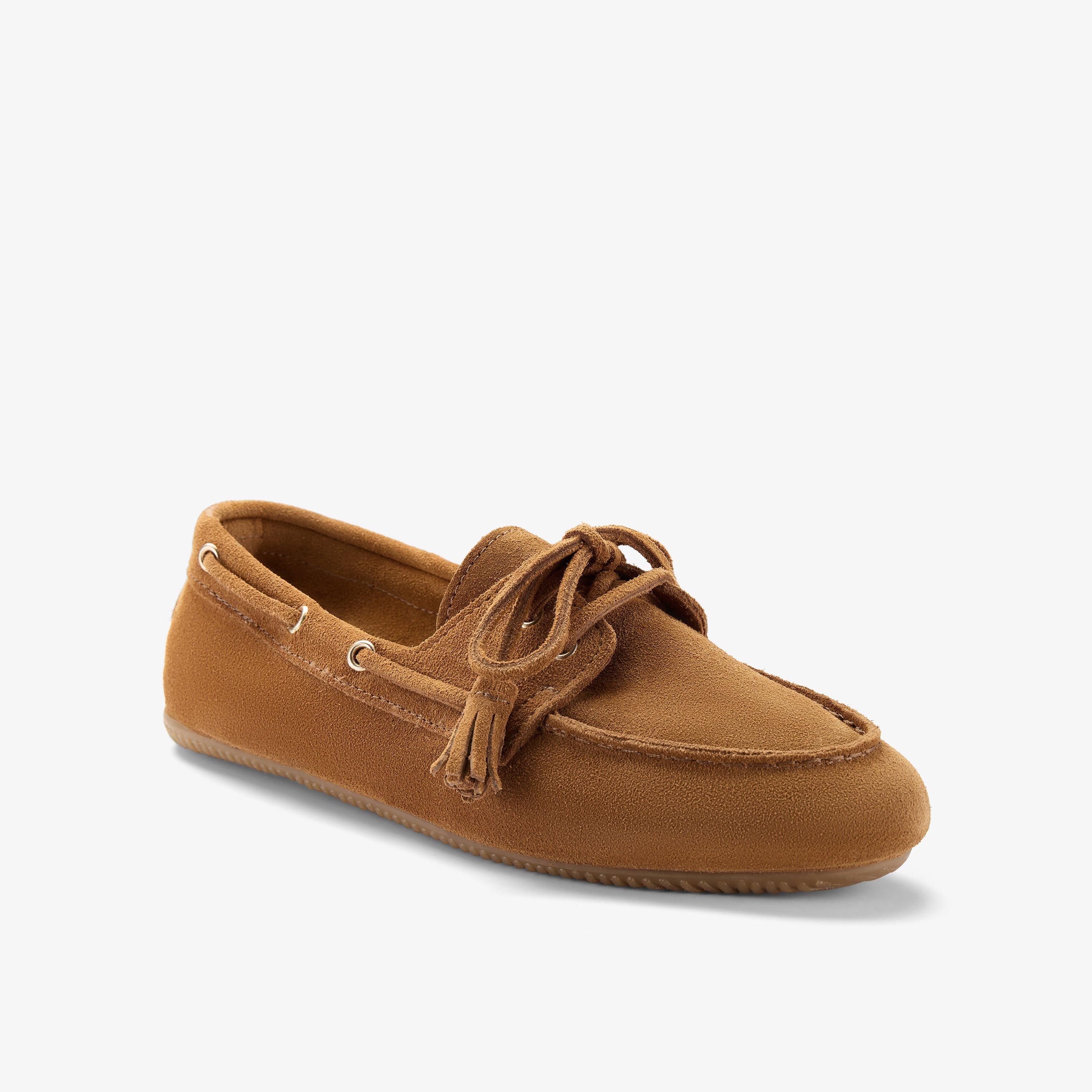 Savona Boat Tan Suede