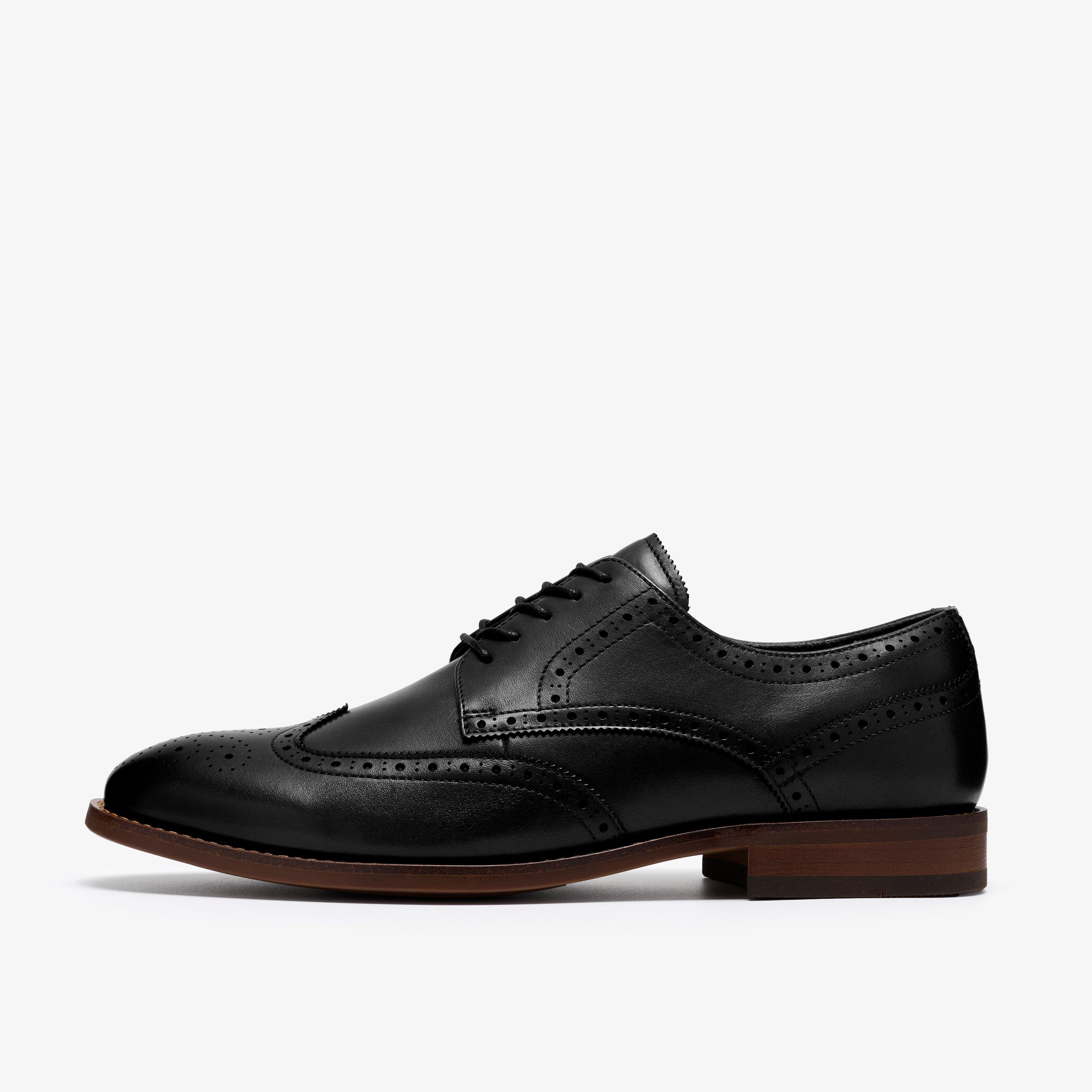 Bowburn Tip Shoes  — Black