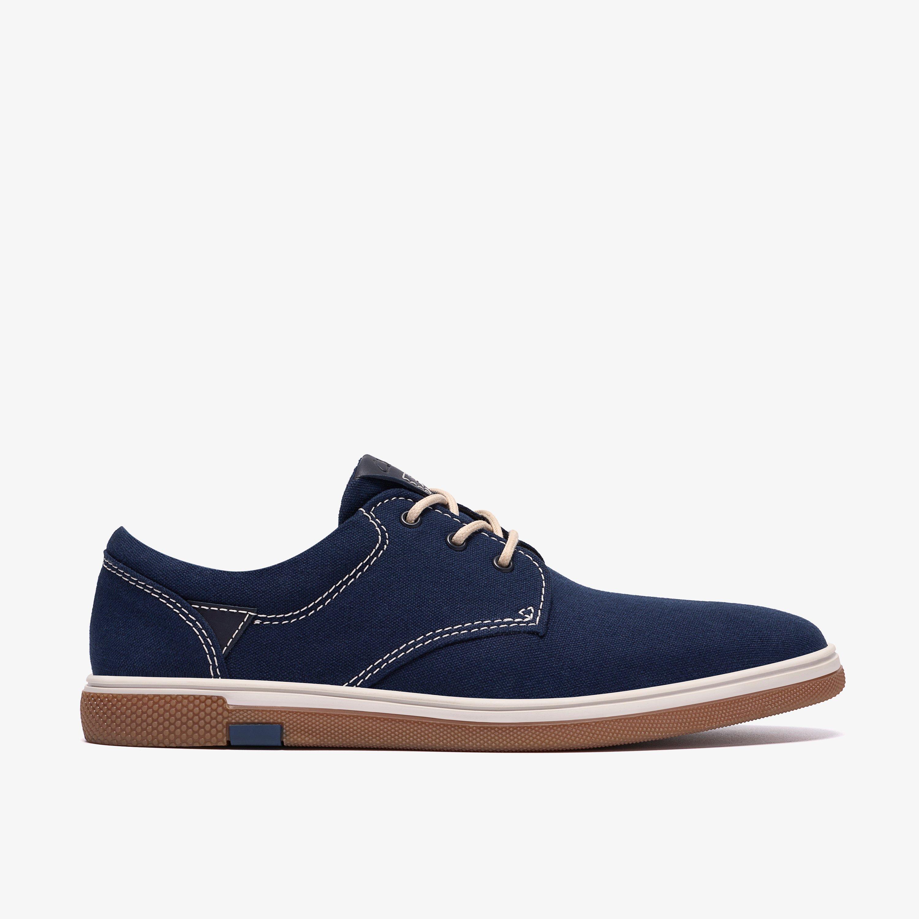 Holworth Lace Navy Textile Derby Shoes Lace Up, view 1 of 6