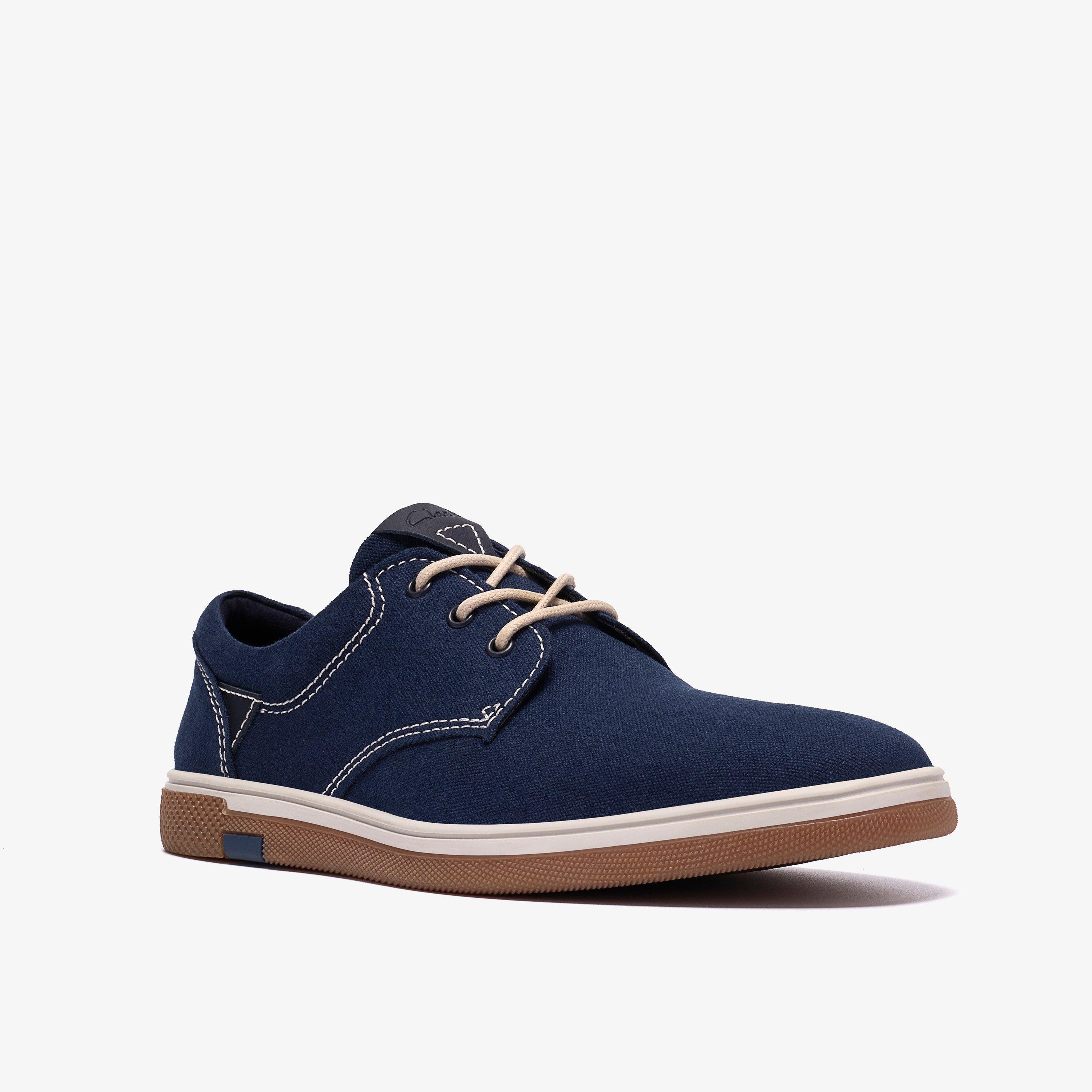 Holworth Lace Navy Textile Derby Shoes Lace Up, view 4 of 6