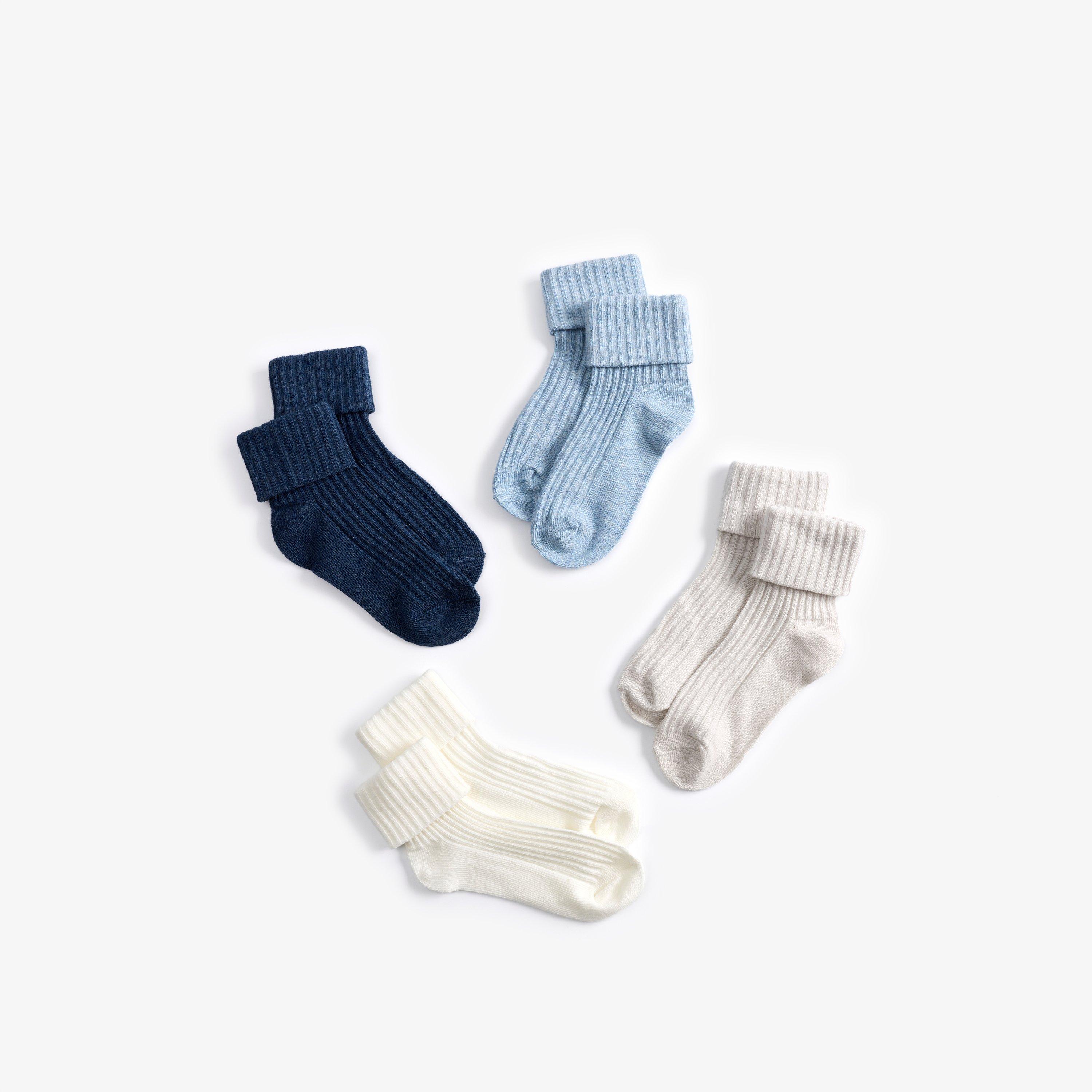Socks 4 Pack Multicolour 1-2 Years — Blue