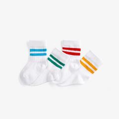 4 Pack Stripe Socks 6-12 months White Multi — White 3