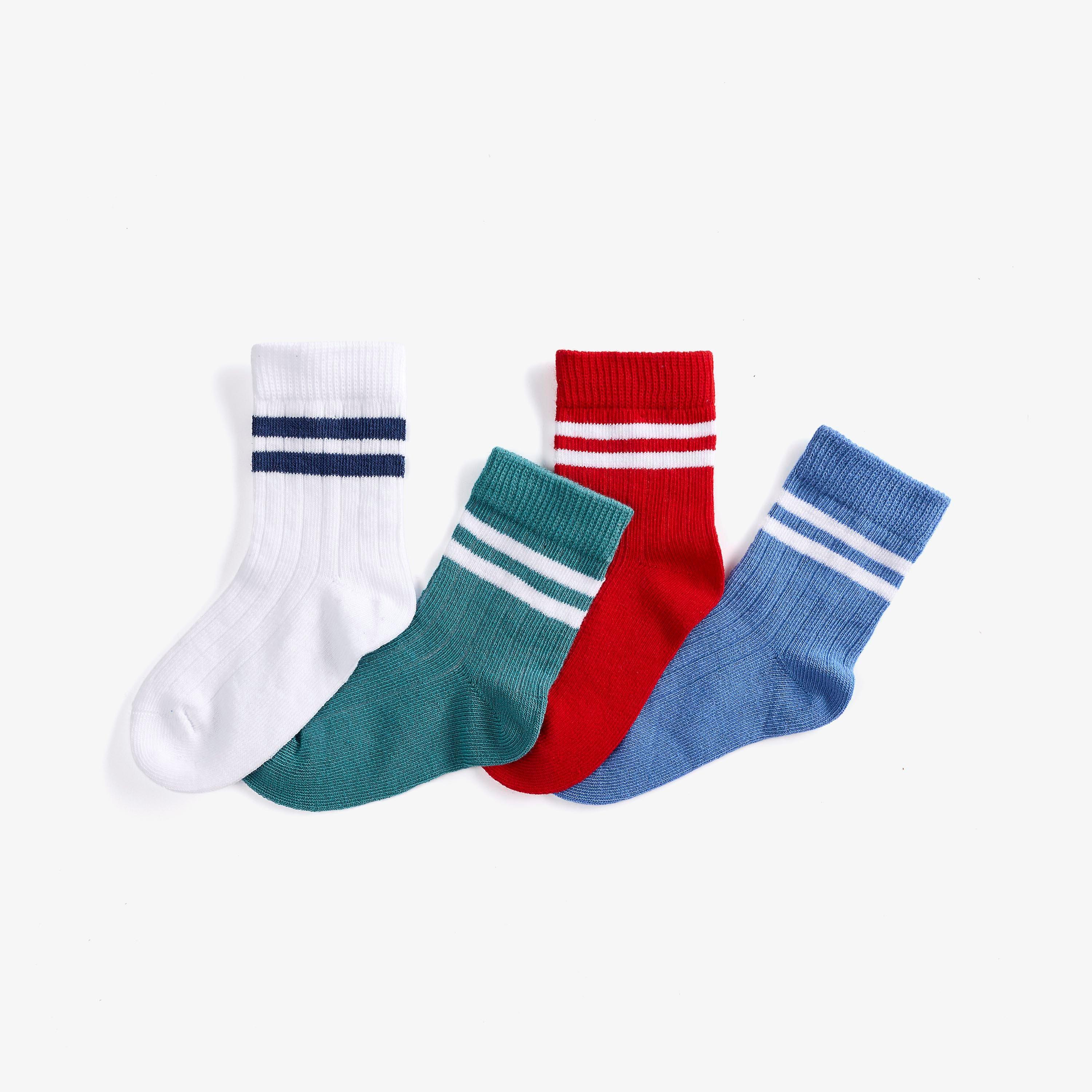 4 Pack Stripe Socks 1-2 years Blue Multicolour Socks, view 3 of 4