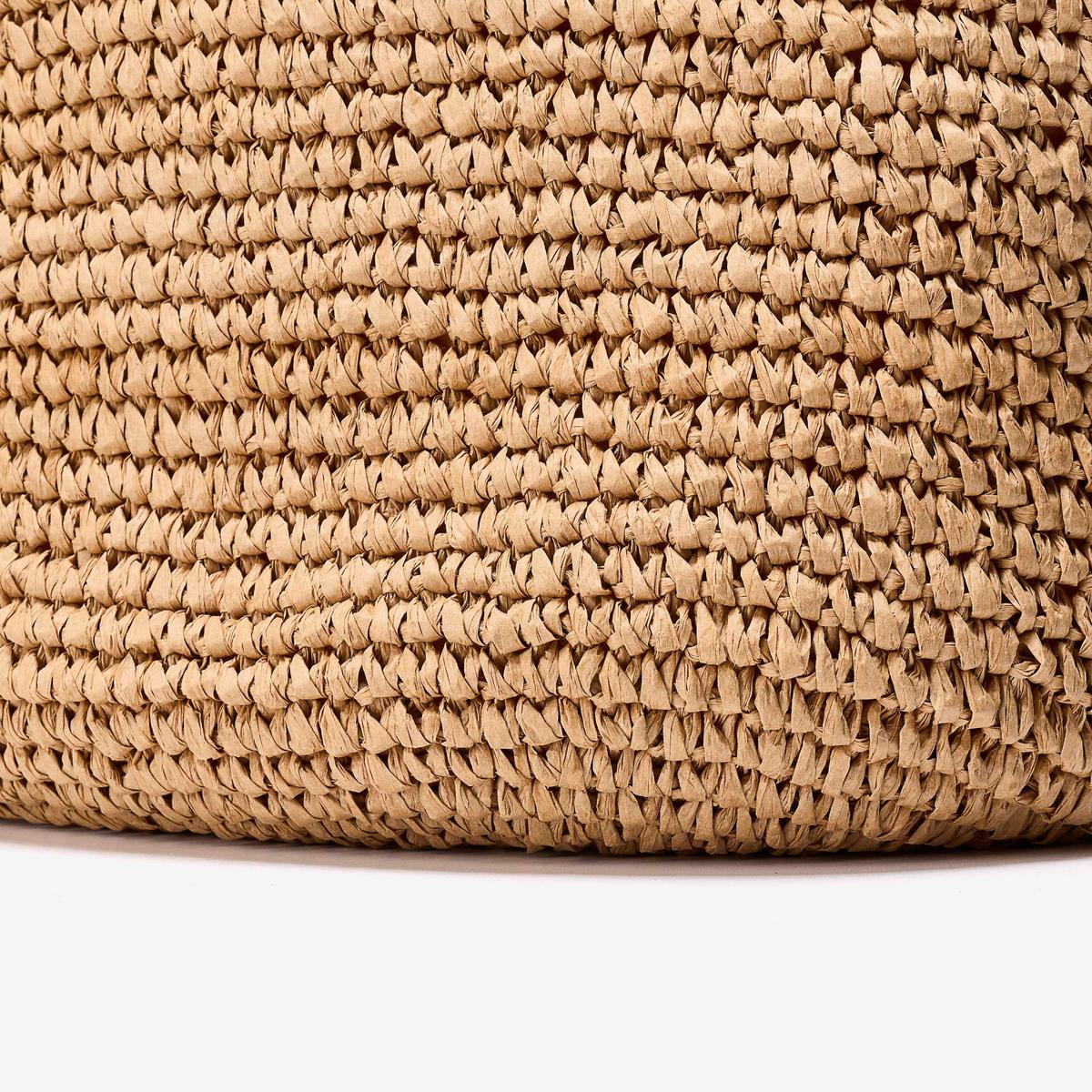 Talia Straw Bag  — Brown