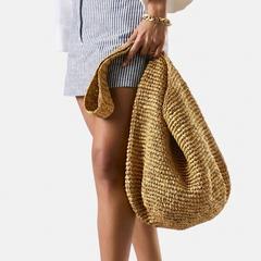 Talia Straw Bag  — Brown 7