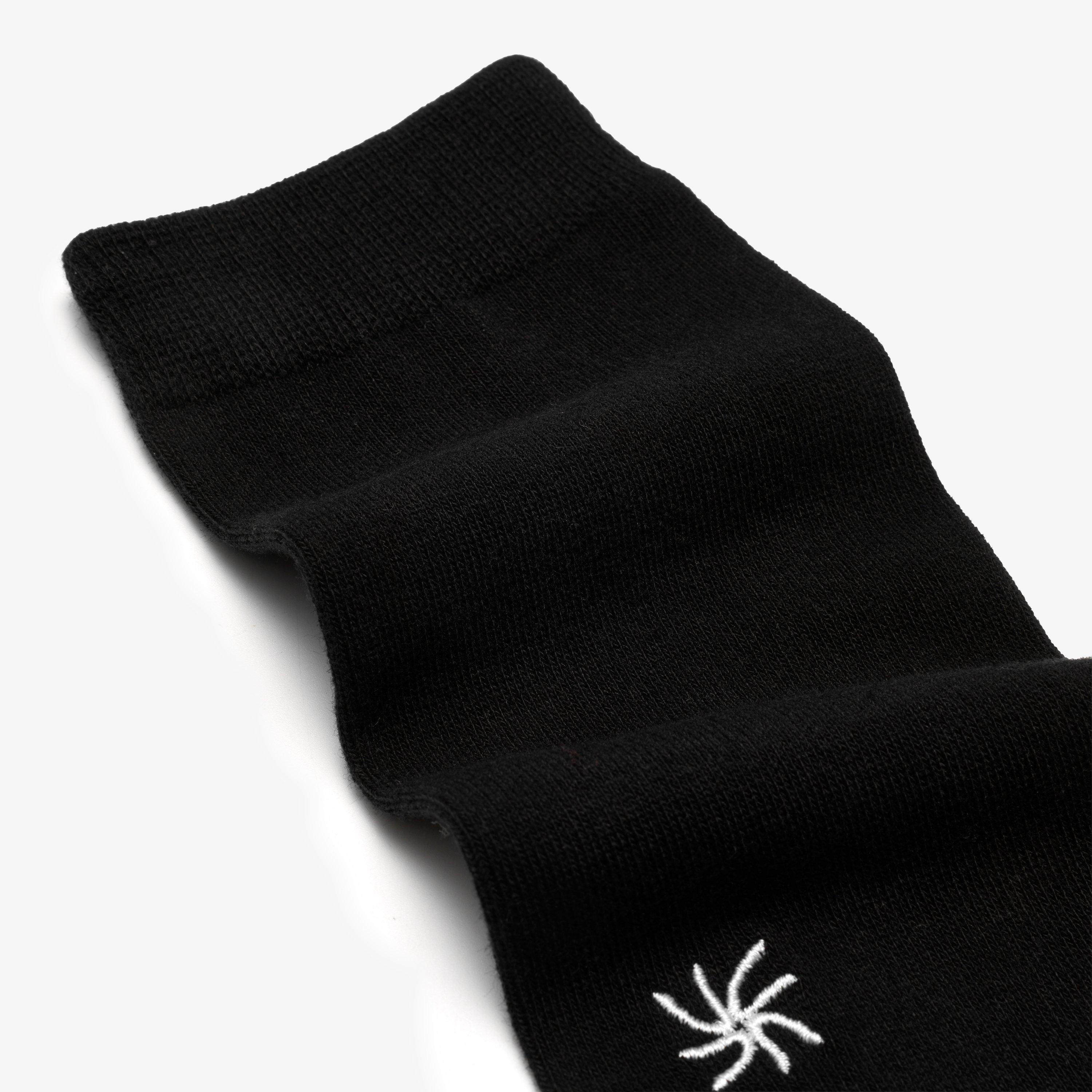 Cloudsteppers 3 Pack Crew Socks  — Black