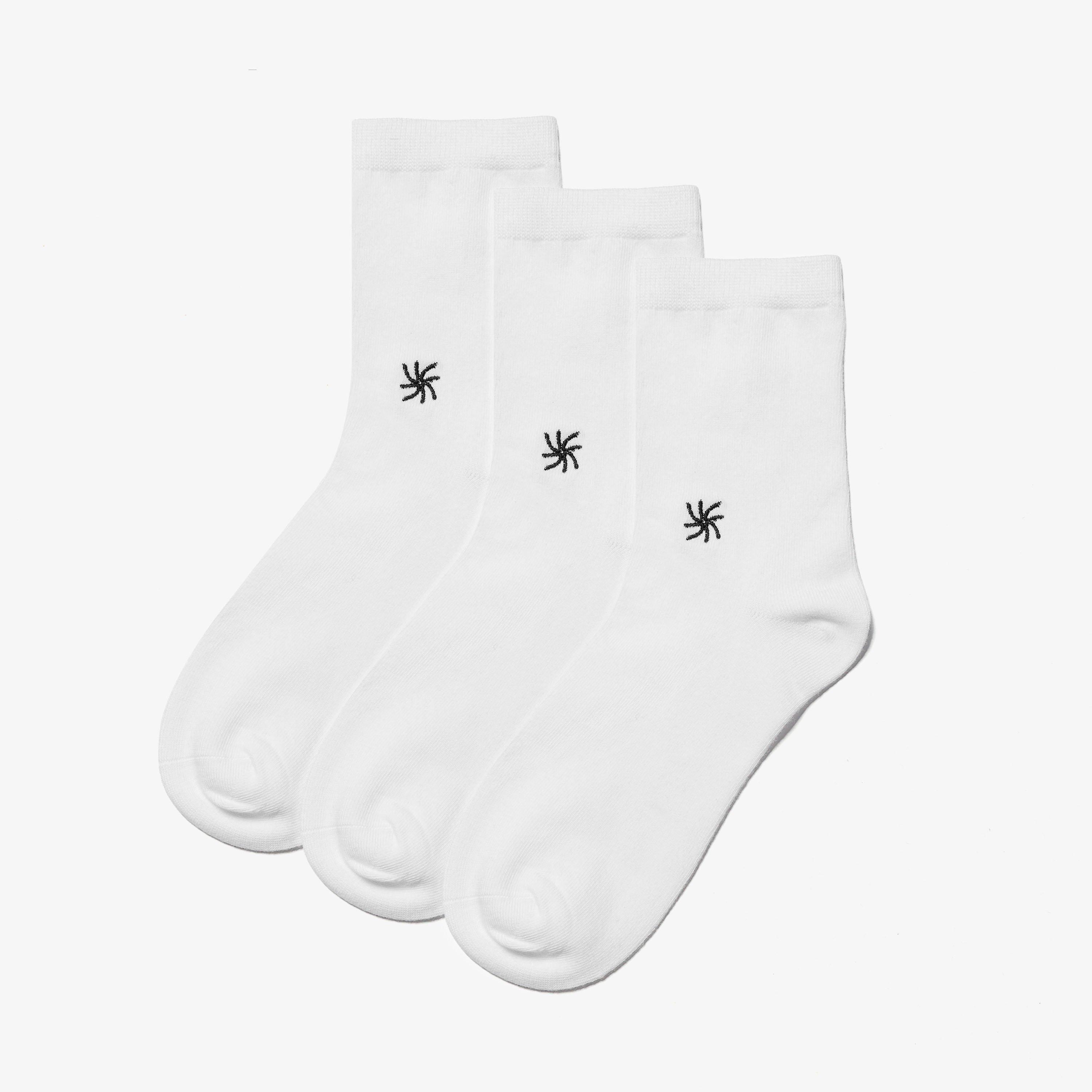 Cloud Steppers 3 Pack Crew Socks  White Socks, view 1 of 2