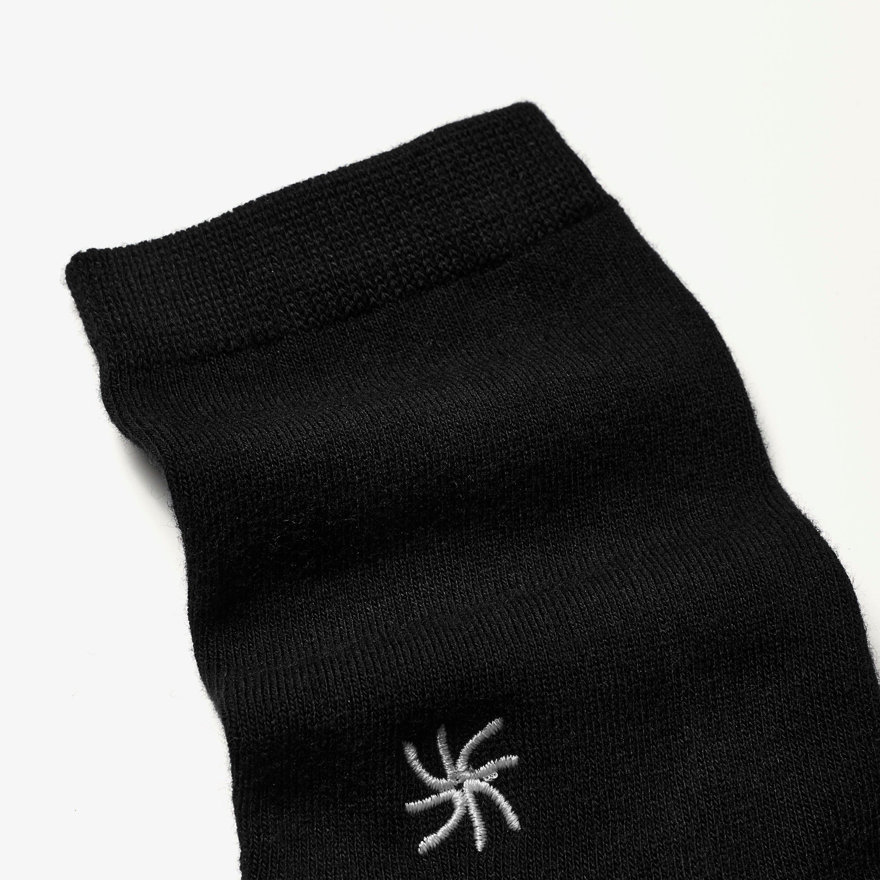 Cloudsteppers 3 Pack Crew Socks  — Black