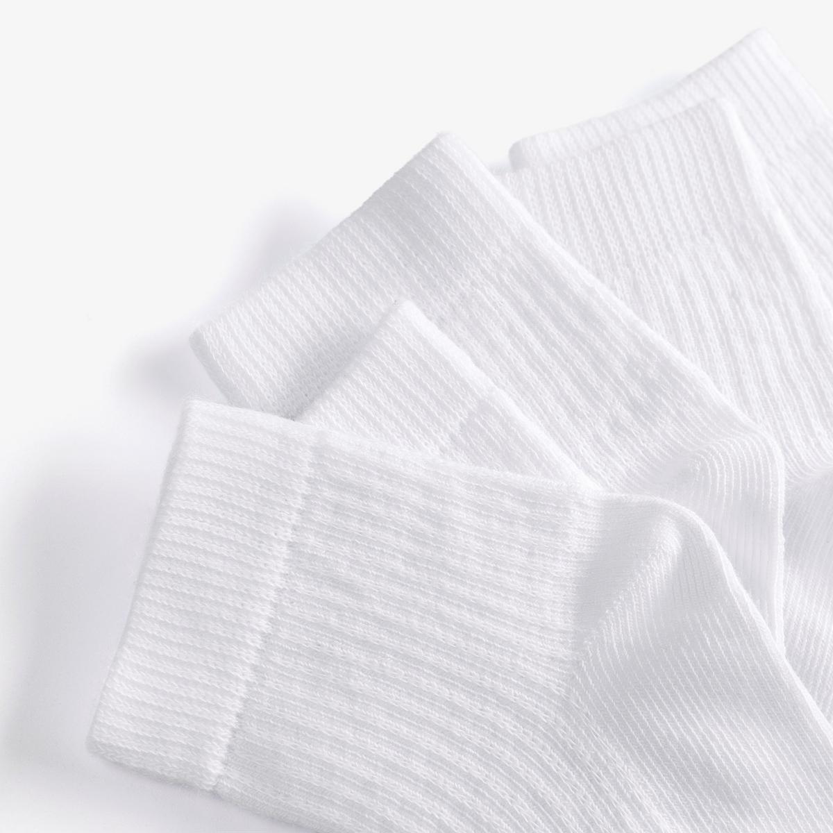 5 Pack Crew Socks 6-12 Months  — White