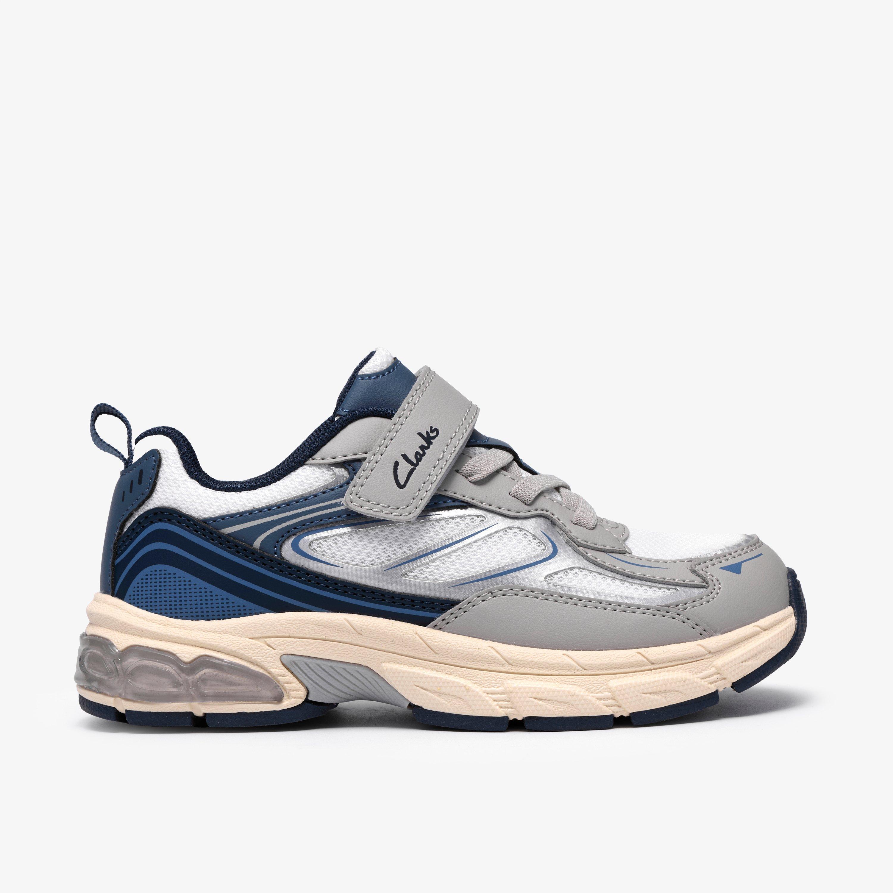 TorridonVibe Kid Bleu/Gris Baskets Scratch, view 1 of 6