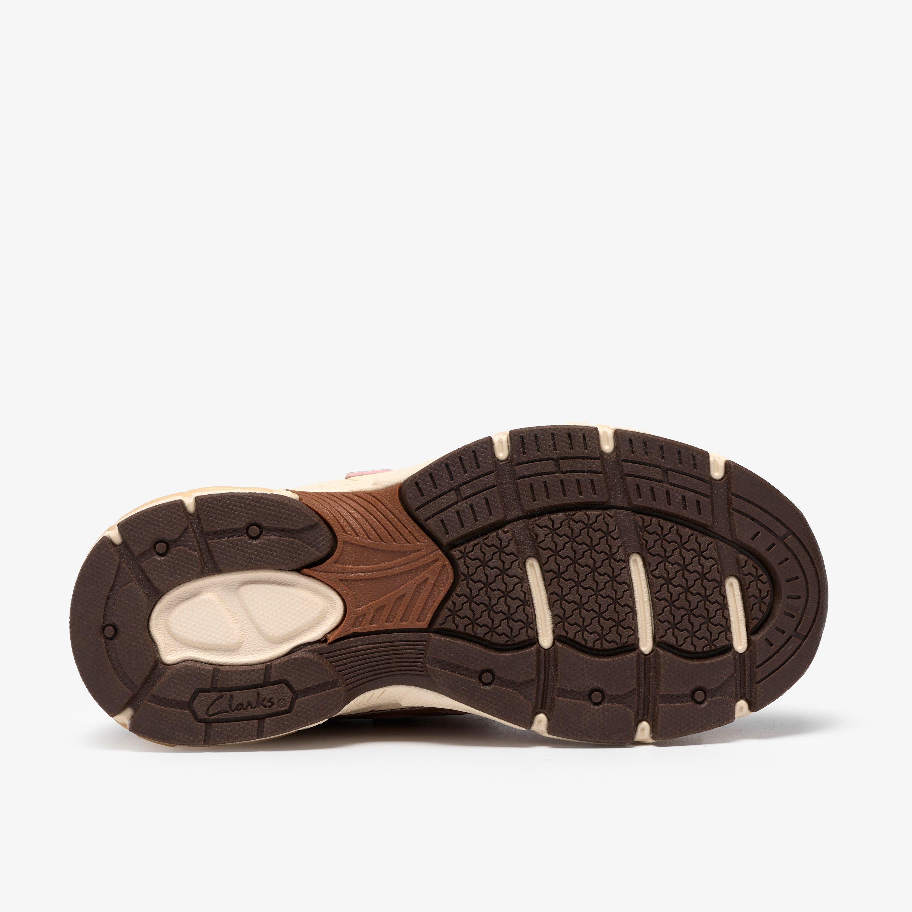 TorridonVibe Kid Rose Gold Trainers Riptape, view 3 of 6